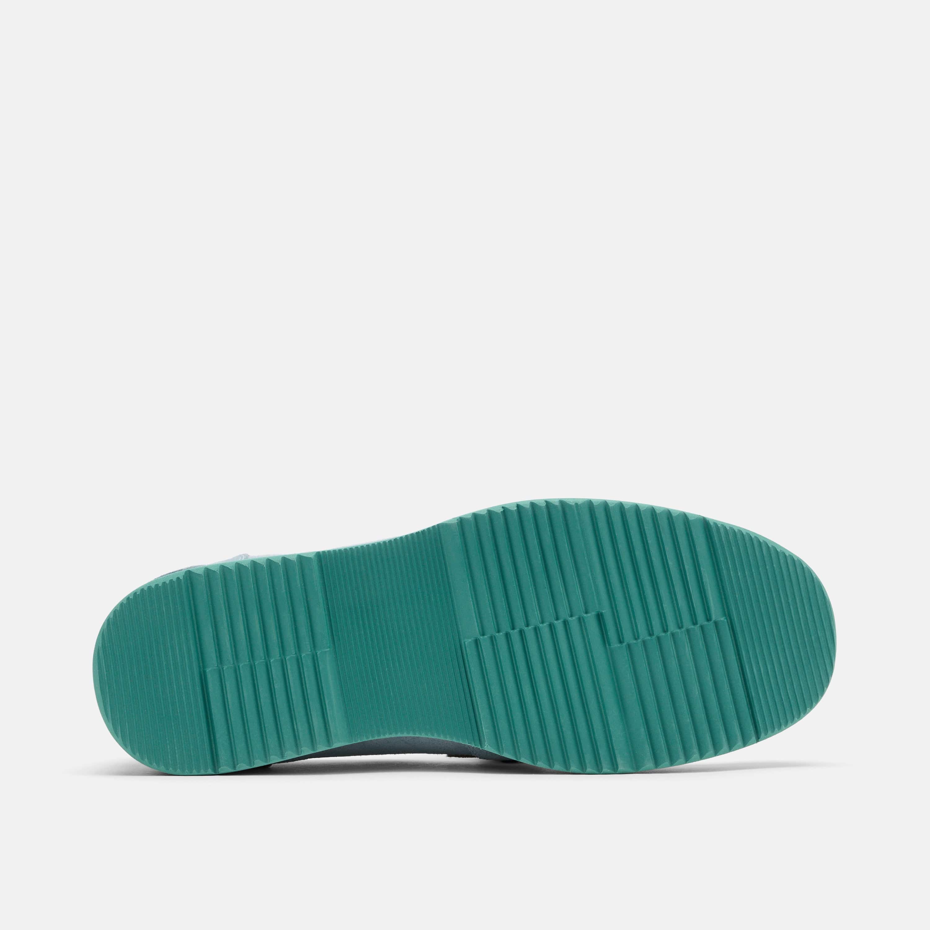 Abe Blue Mist Colorblock Suede Penny Loafers - Image 6