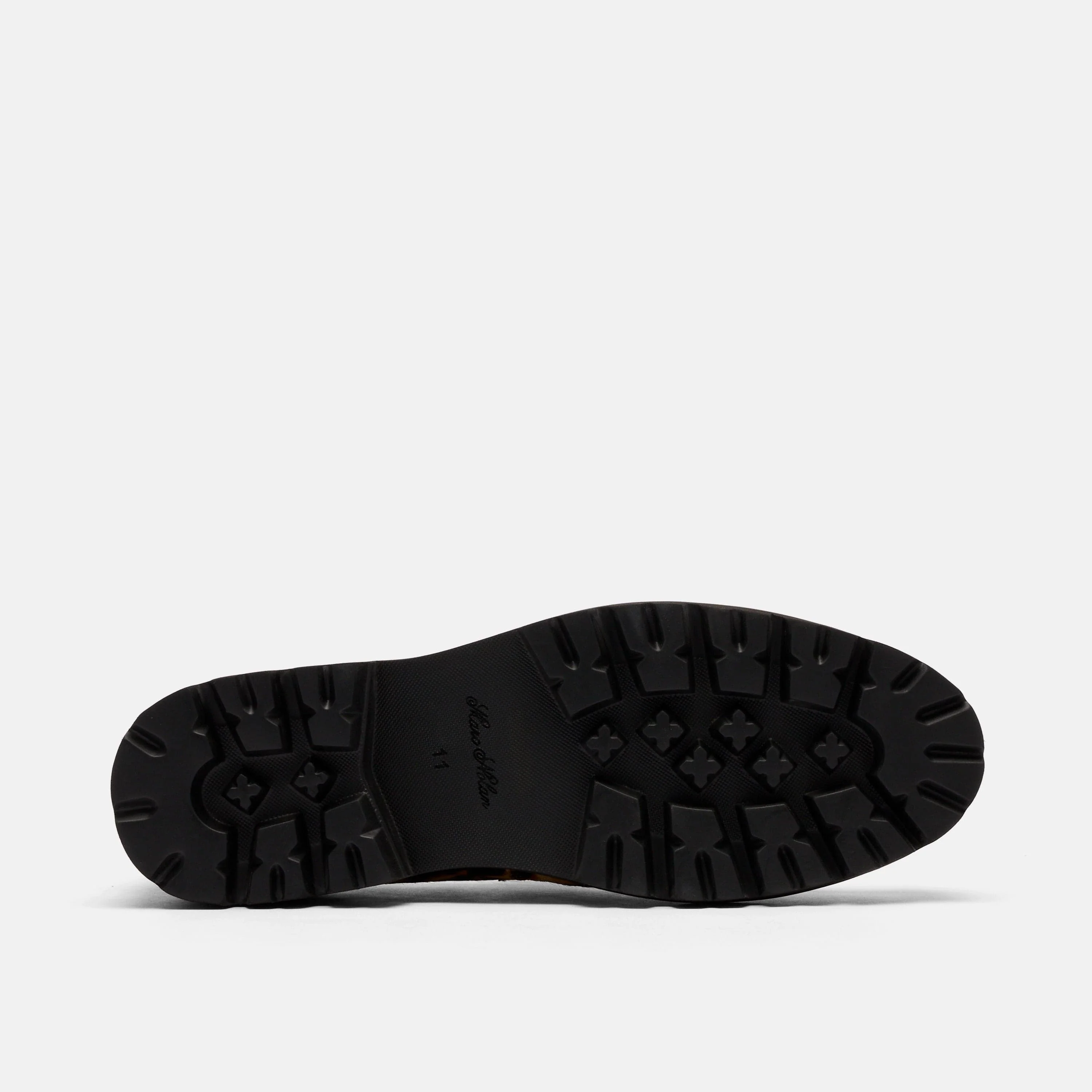 Adler Leopard Suede Lug Penny Loafers - Image 6