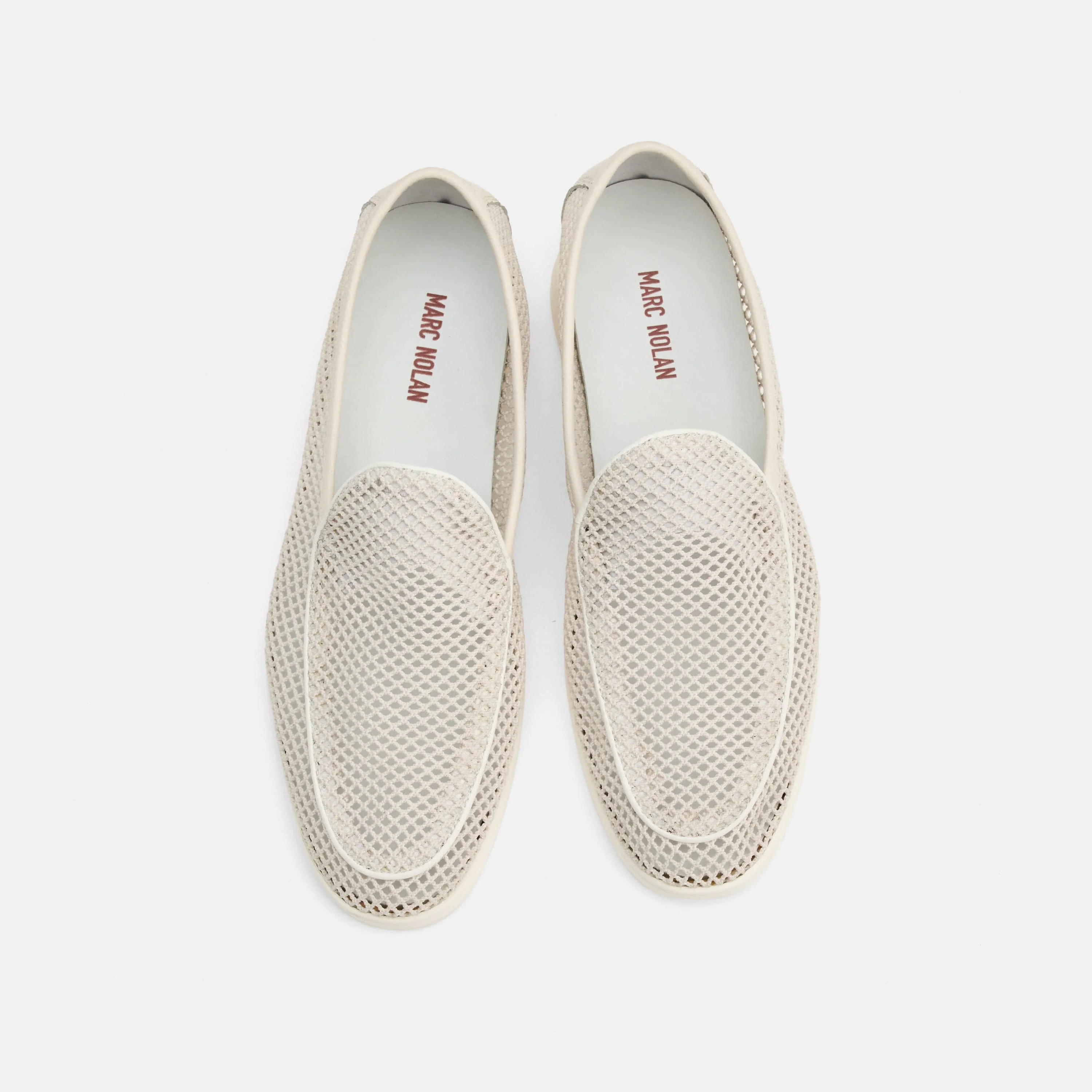 Alessandro White Mesh Venetian Loafers - Image 5