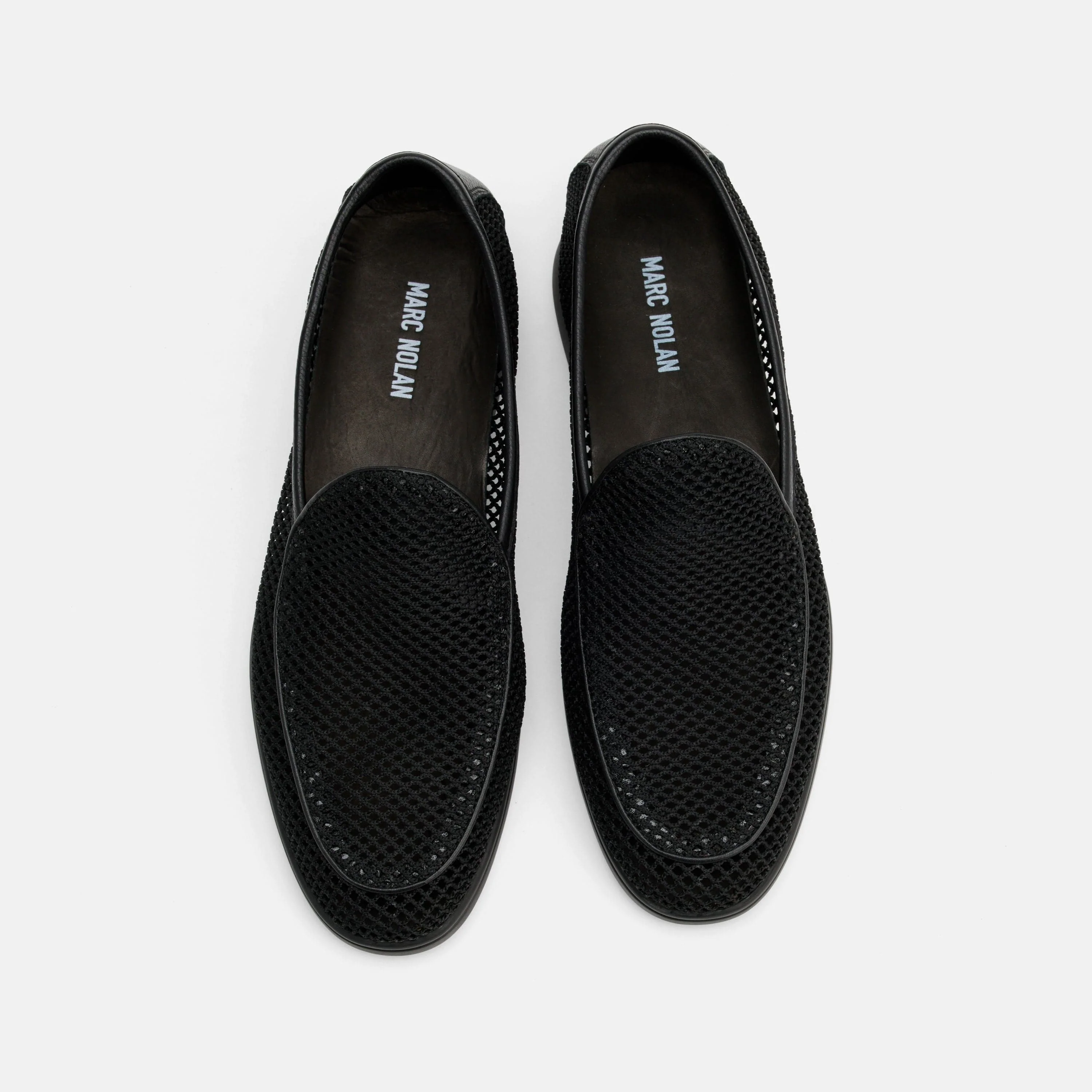 Alessandro Black Mesh Venetian Loafers - Image 5