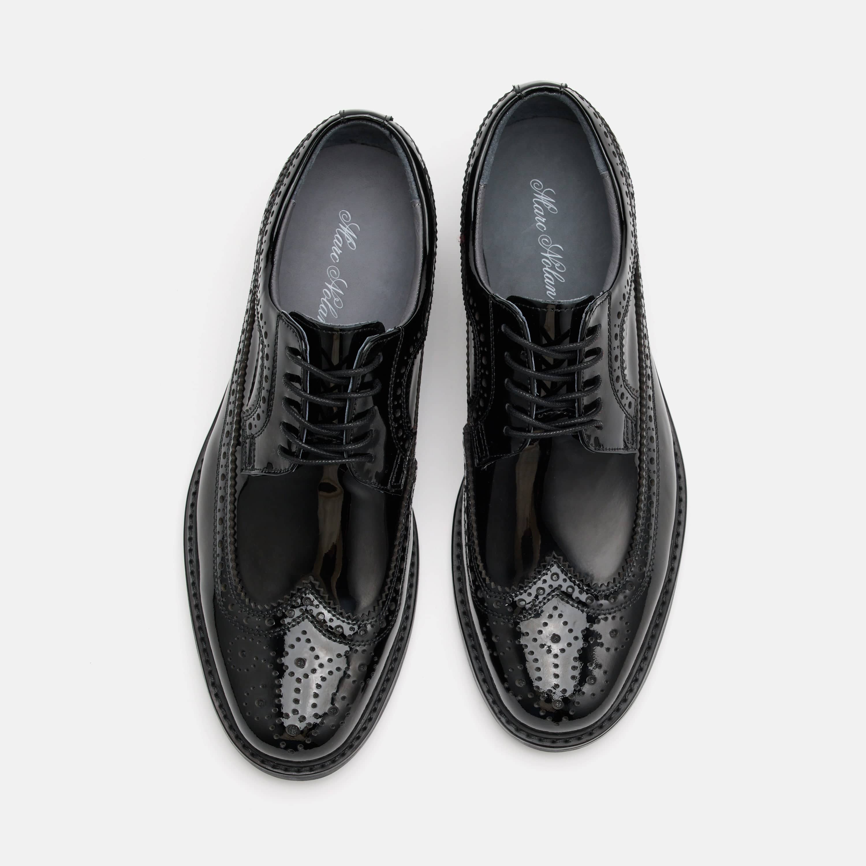 Alistair Black Patent Leather Longwings - Image 5