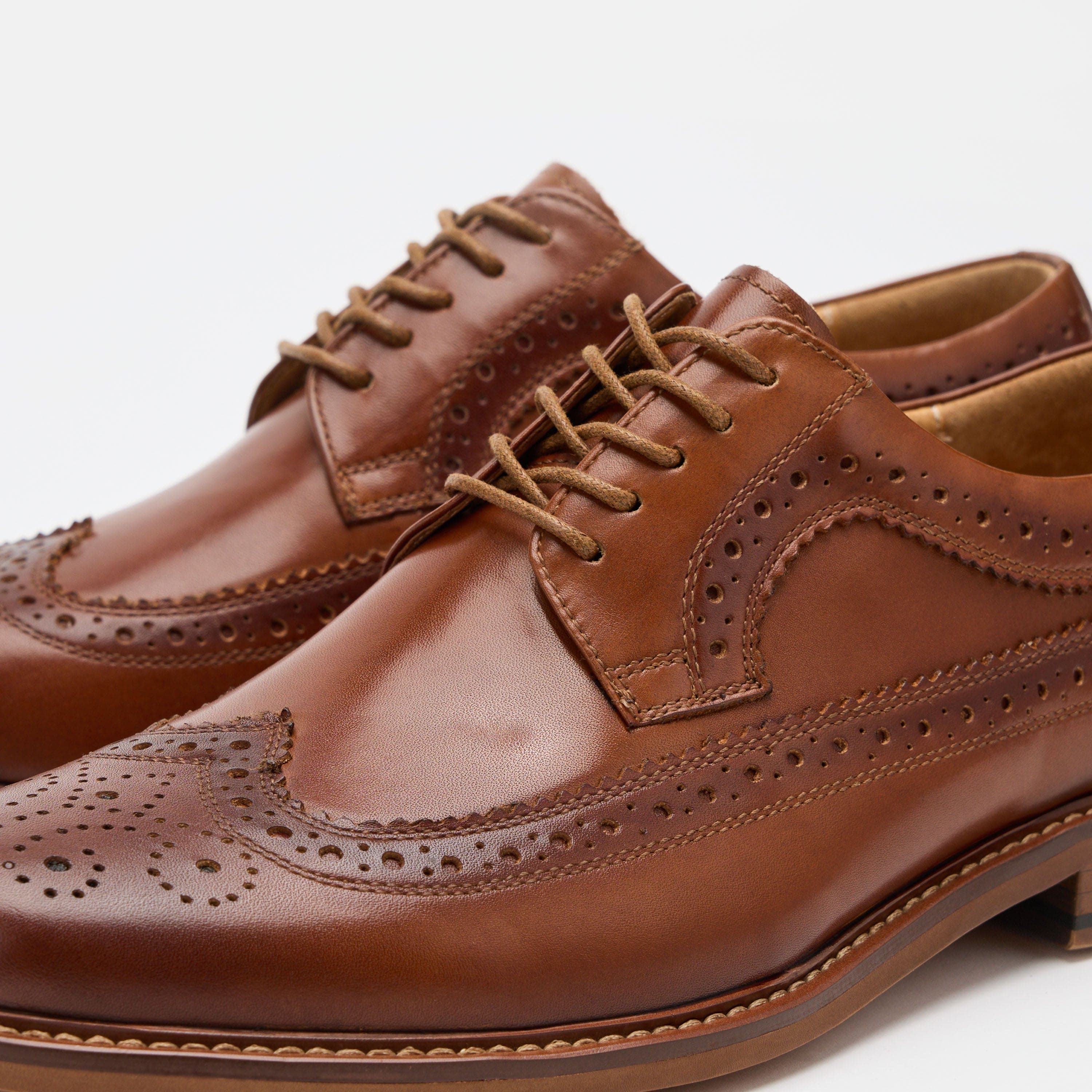 Alistair Brandy Leather Longwings - Image 3