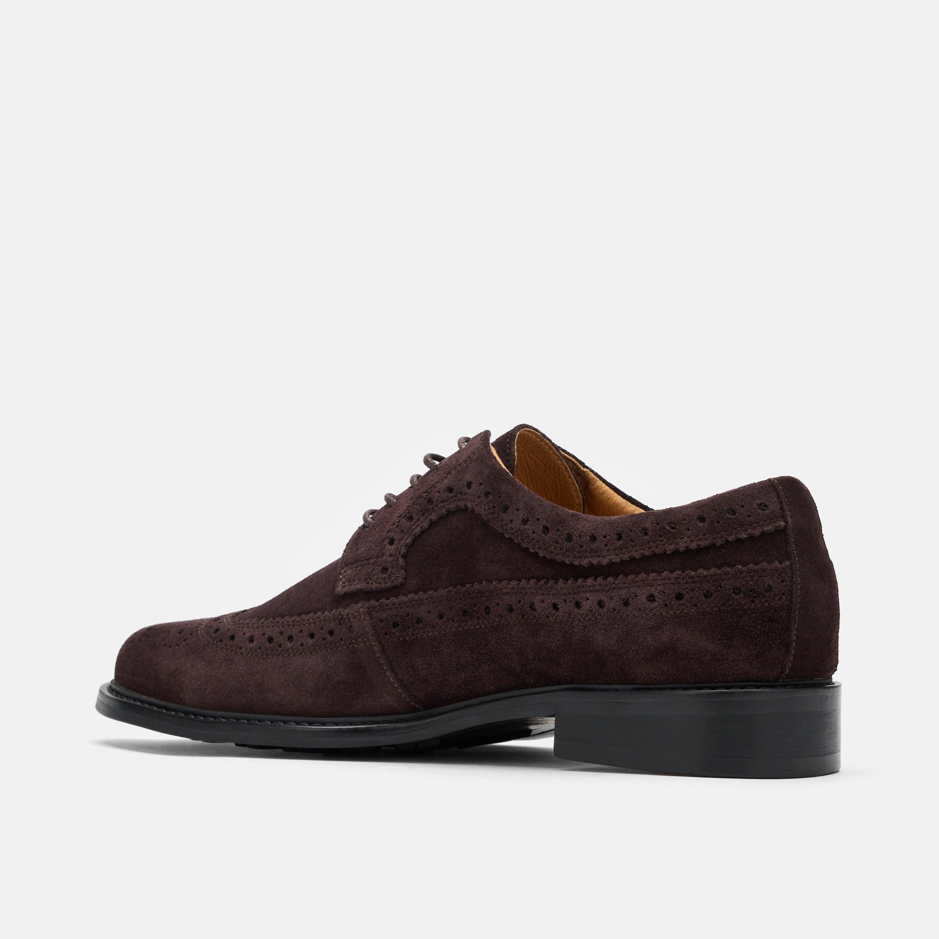 Alistair Chocolate Suede Longwings - Image 4