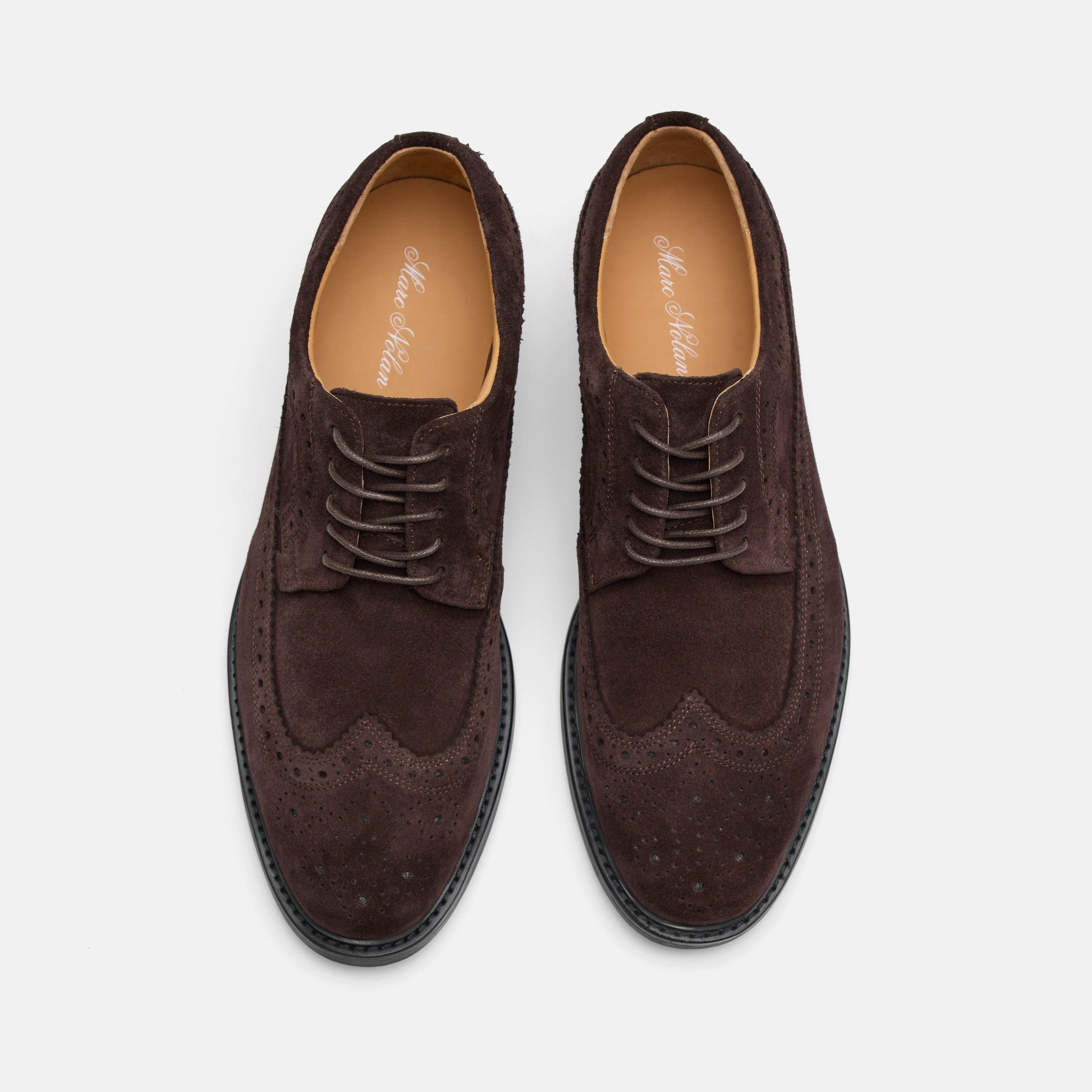 Alistair Chocolate Suede Longwings - Image 5