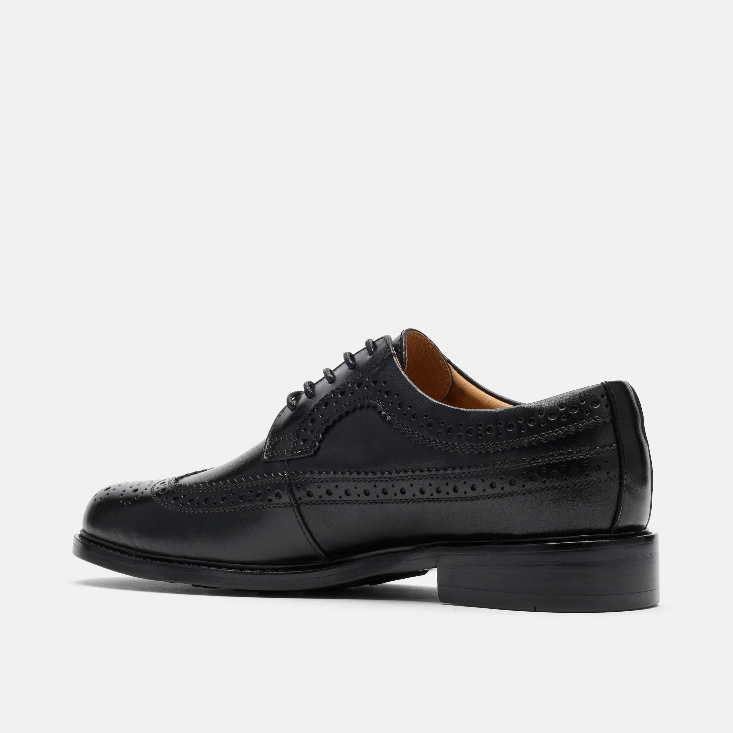 Alistair Black Calf Leather Longwings - Image 4