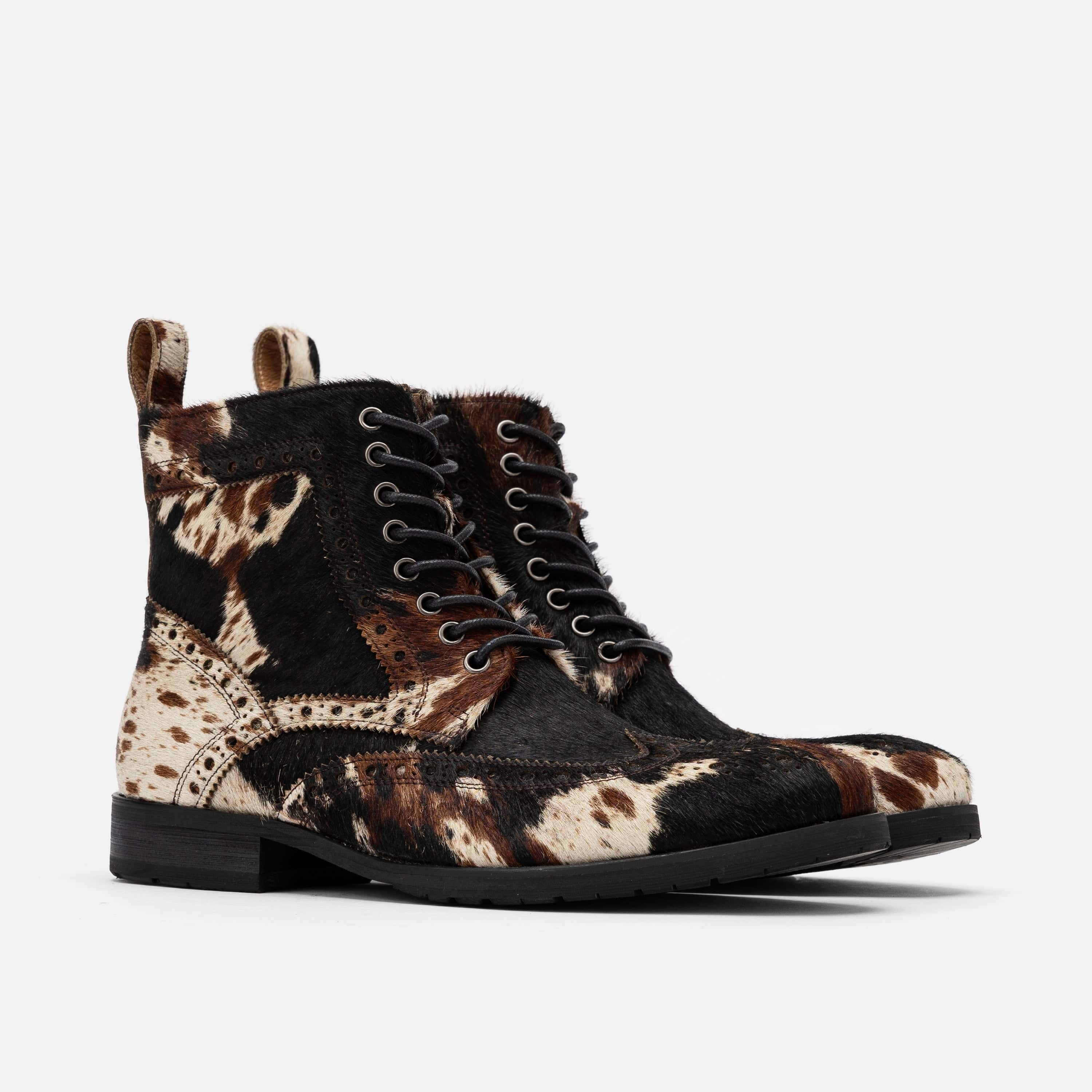Belmont Dark Horse Wingtip Combat Boots - Image 2