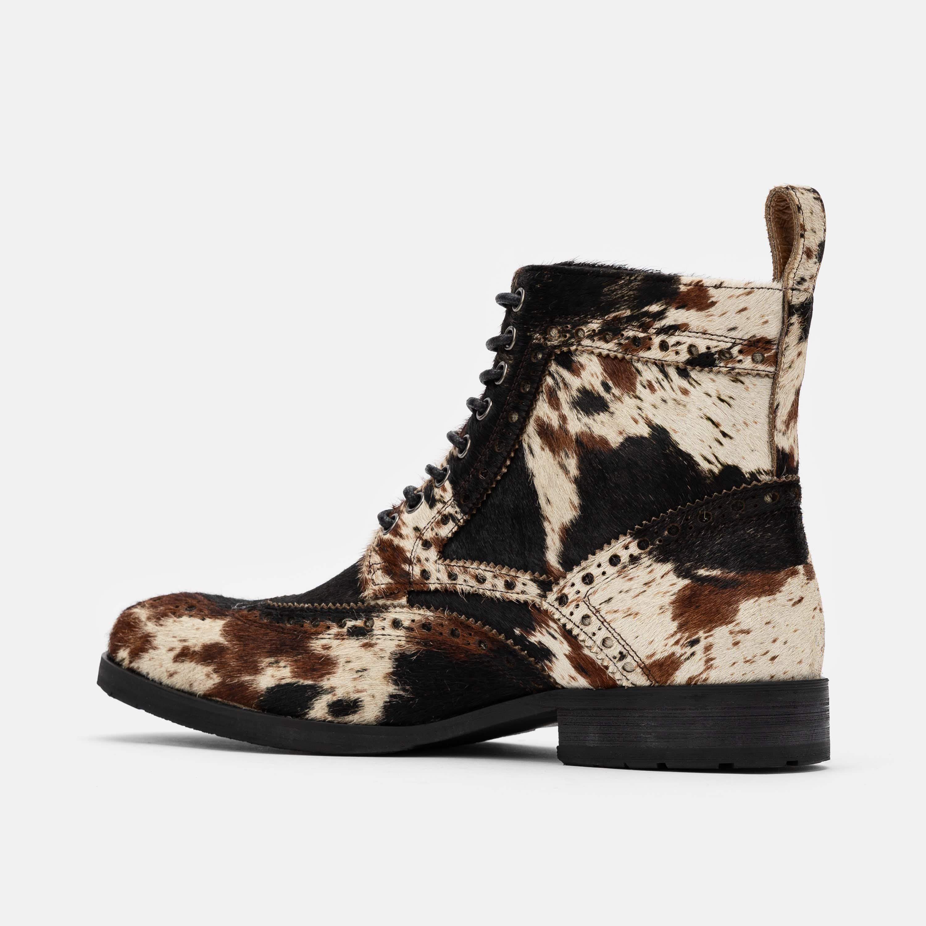 Belmont Dark Horse Wingtip Combat Boots - Image 4