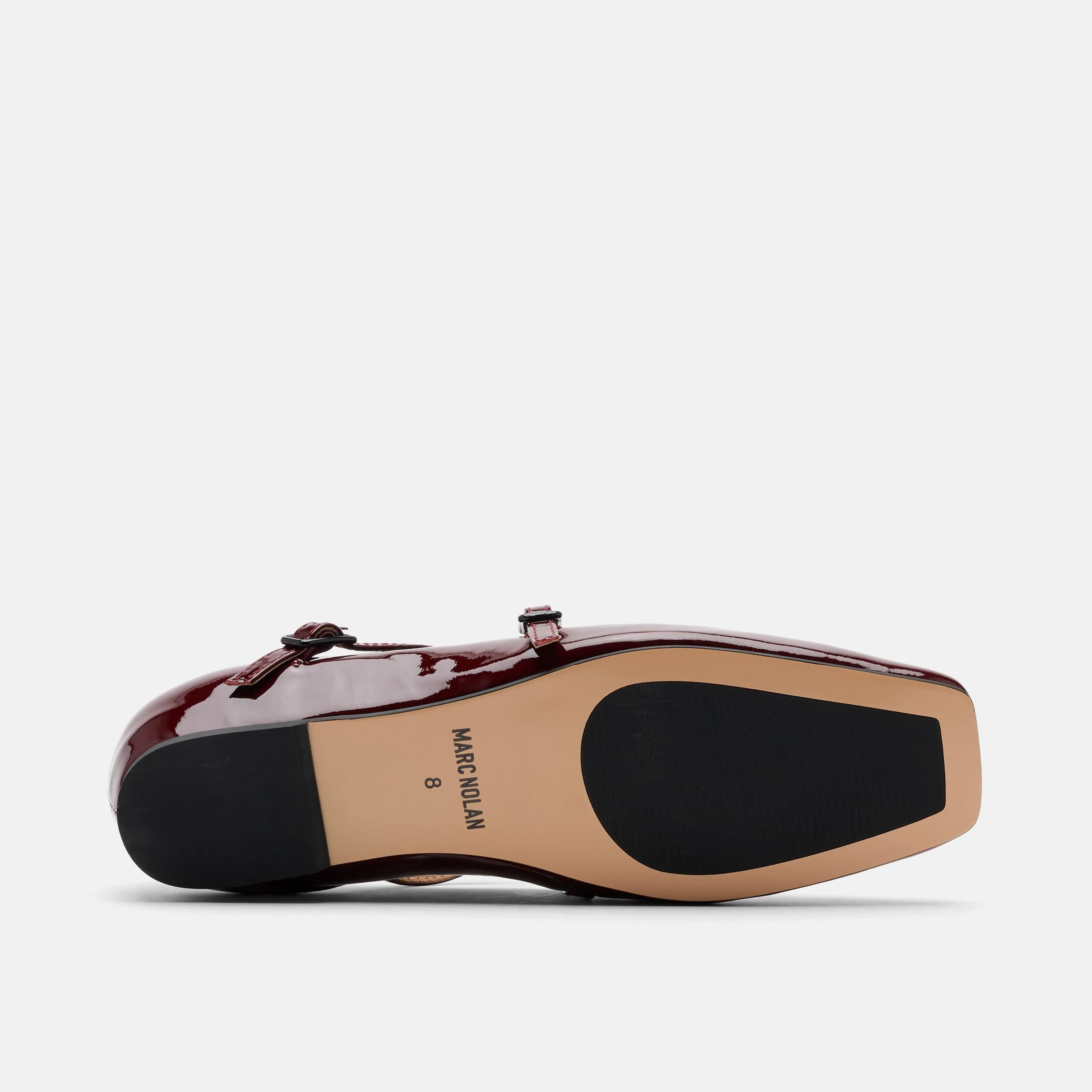 Billie Burgundy Patent Leather Mary Jane Flats - Image 7