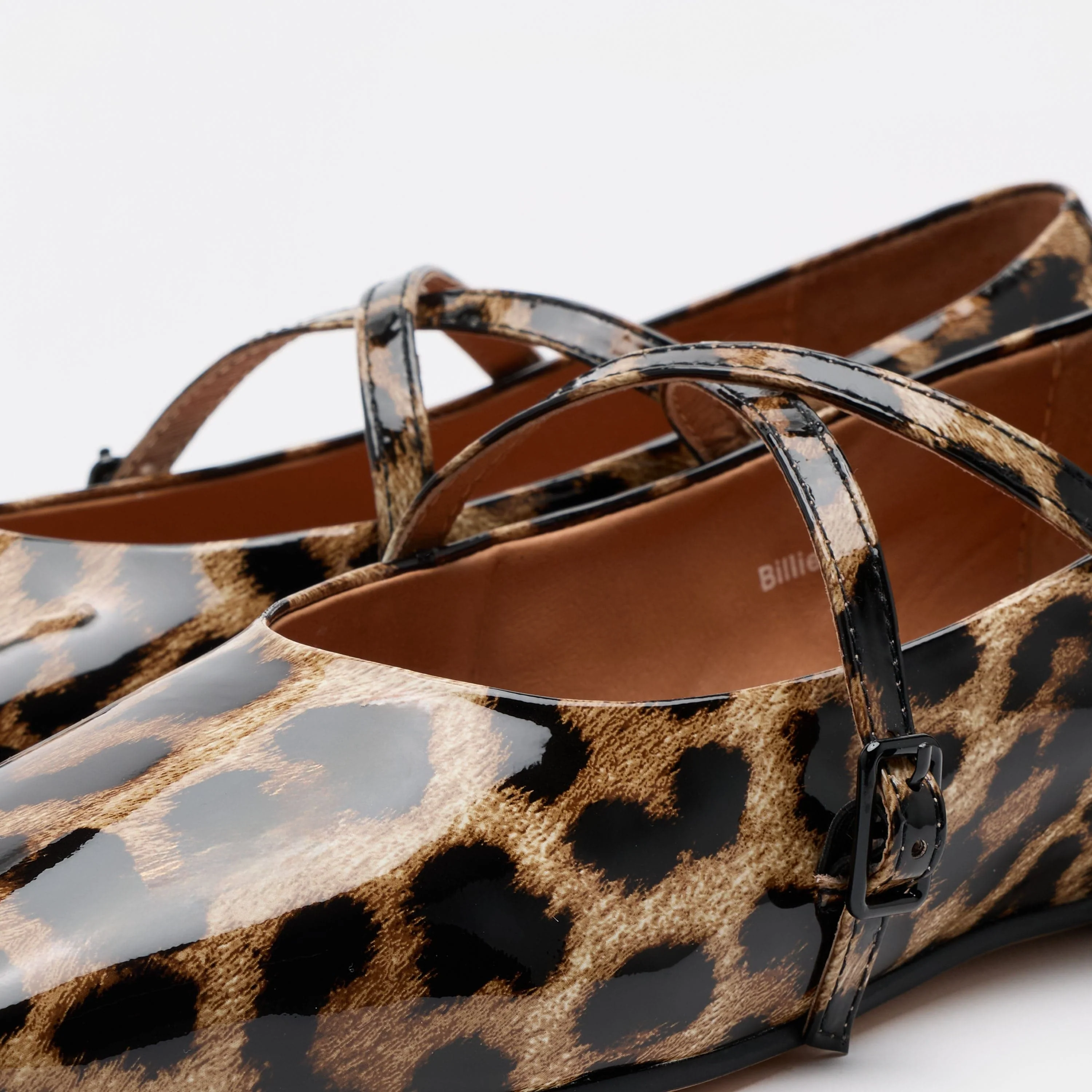 Billie Leopard Patent Leather Mary Jane Flats - Image 3