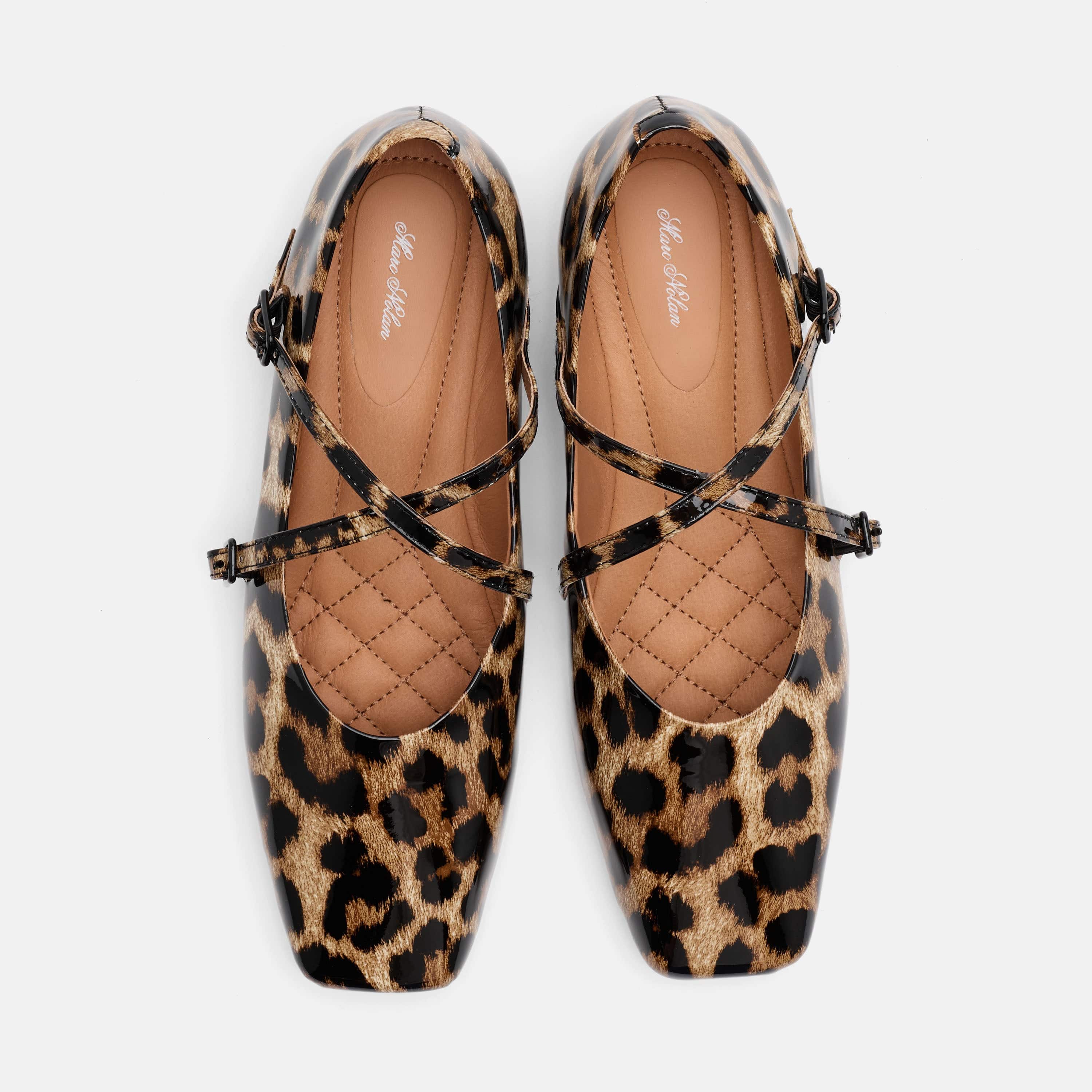 Billie Leopard Patent Leather Mary Jane Flats - Image 6