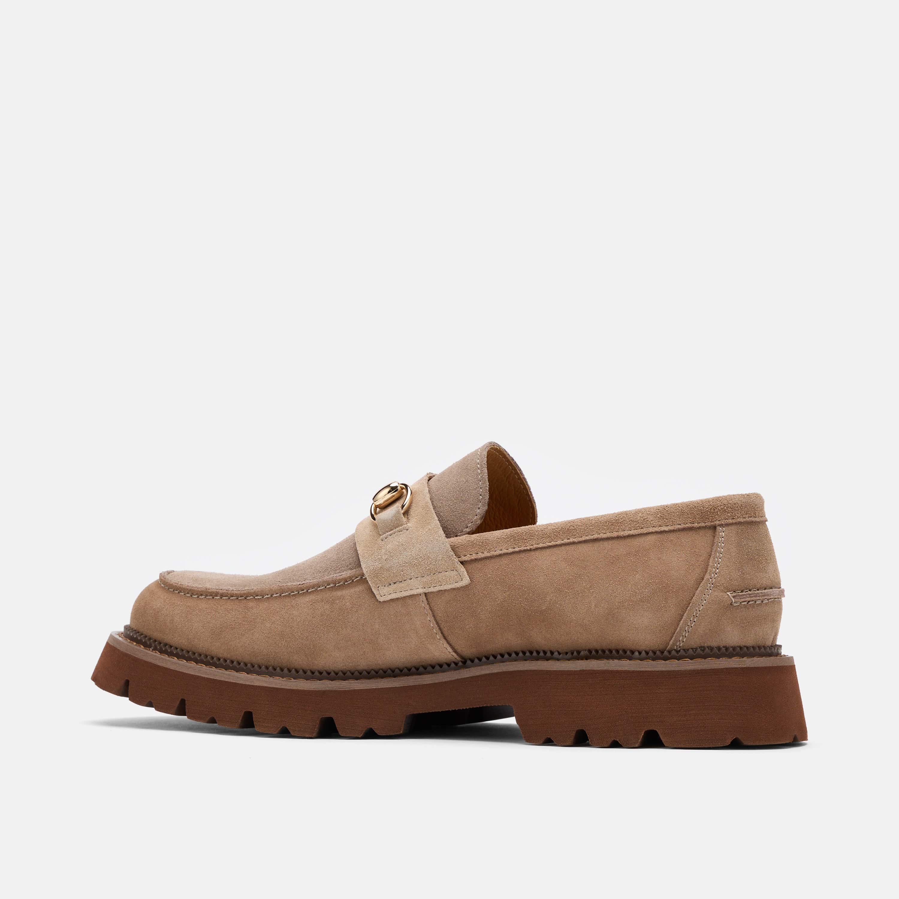 Blake Triple Tan Suede Lug Bit Loafers - Image 4