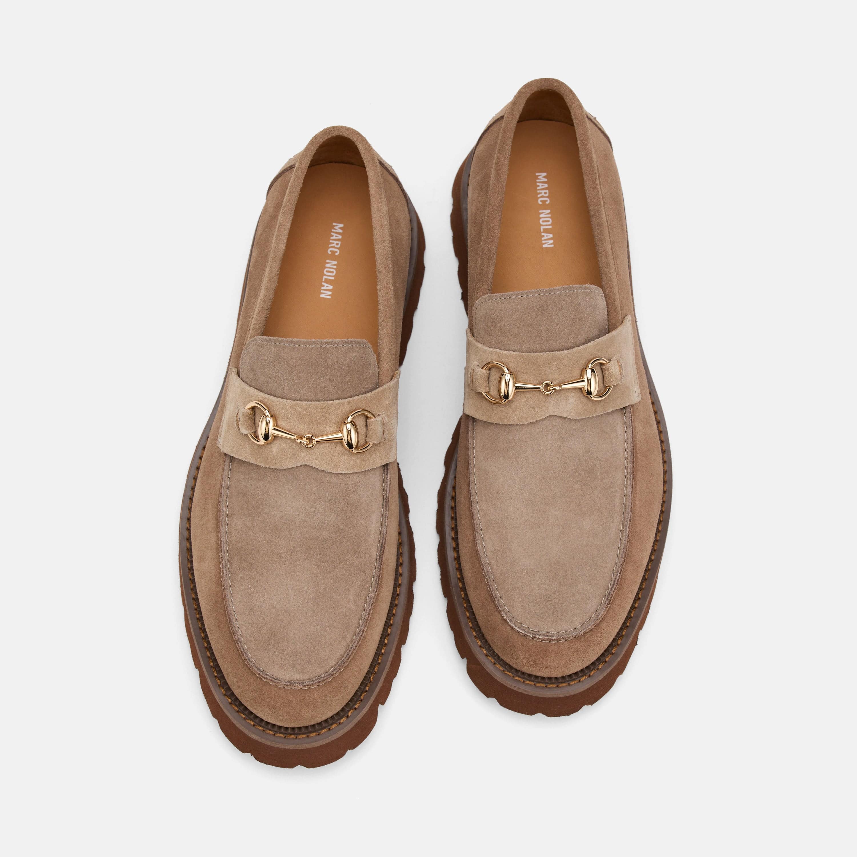 Blake Triple Tan Suede Lug Bit Loafers - Image 5