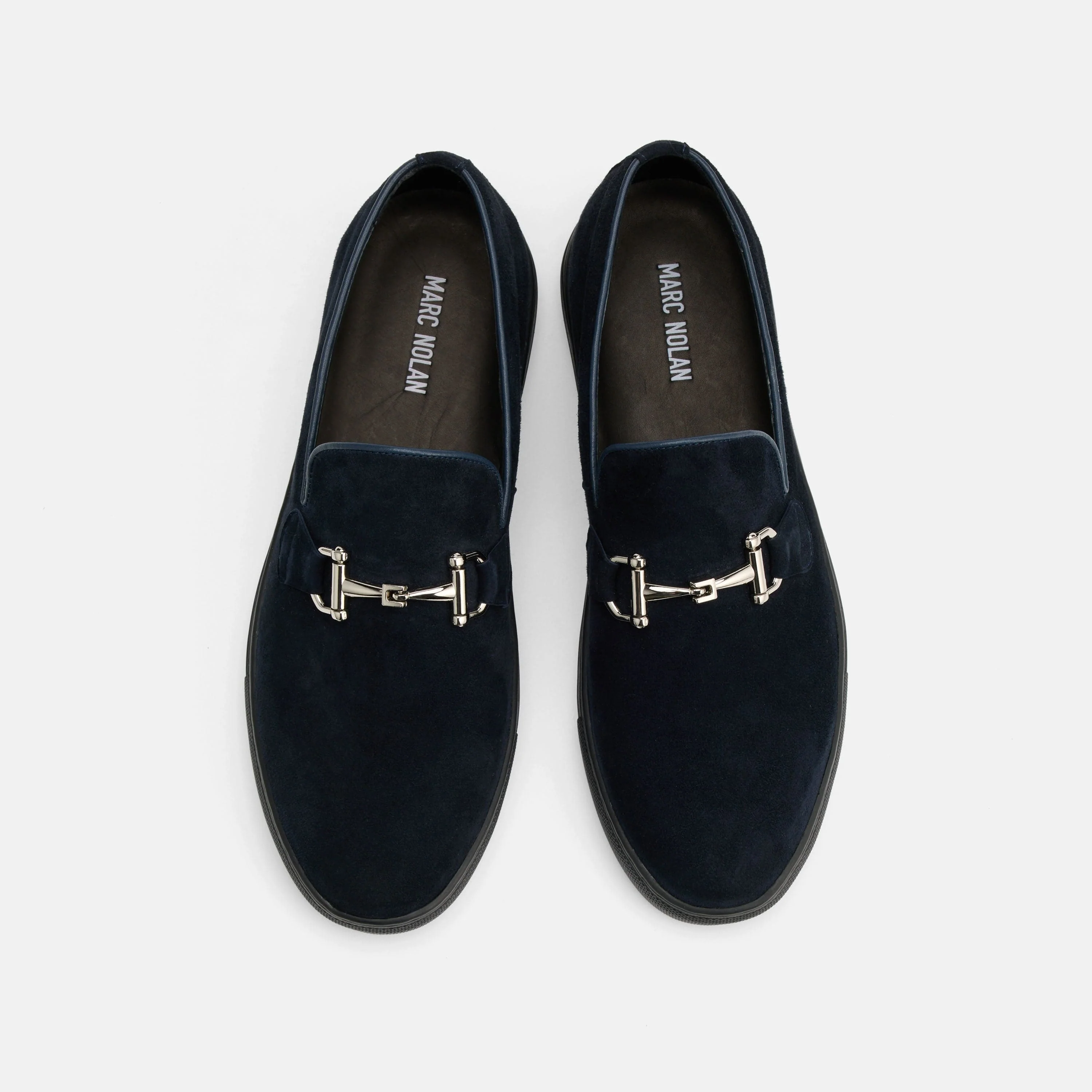 Boardwalk Navy Suede Horse-Bit Sneakers - Image 5