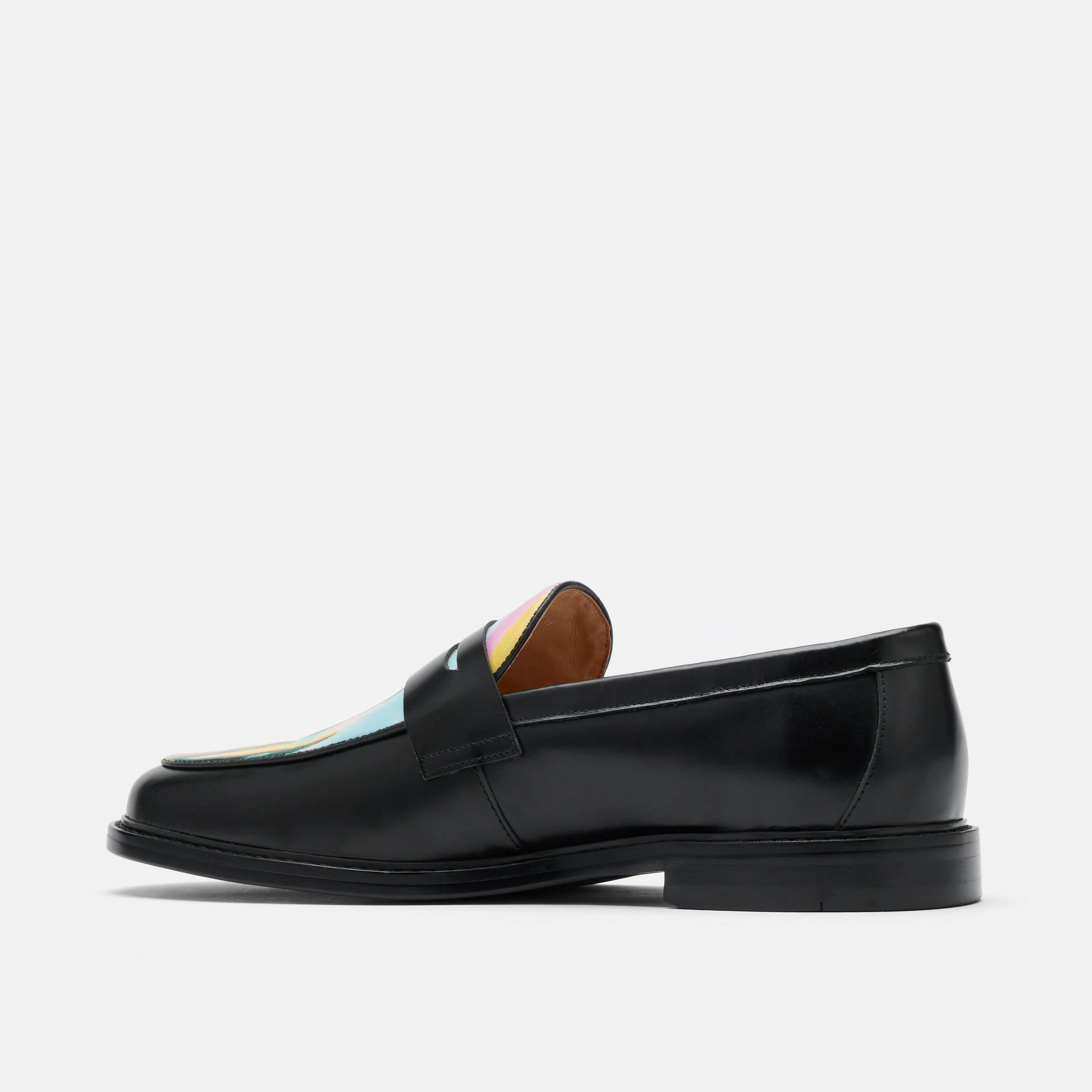 Calum Cactus Leather Penny Loafers - Image 4