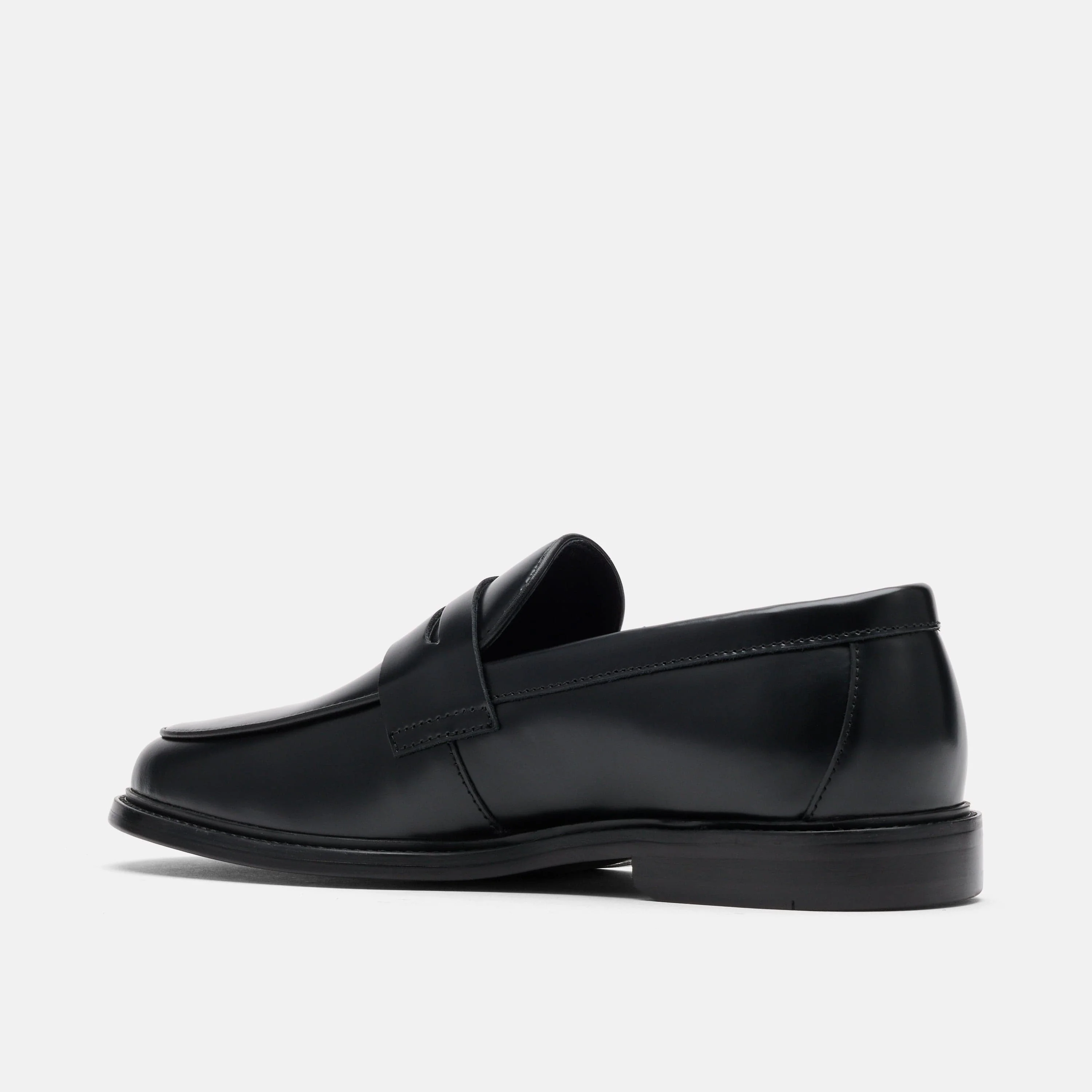 Calum Black Calf Leather Penny Loafers - Image 4
