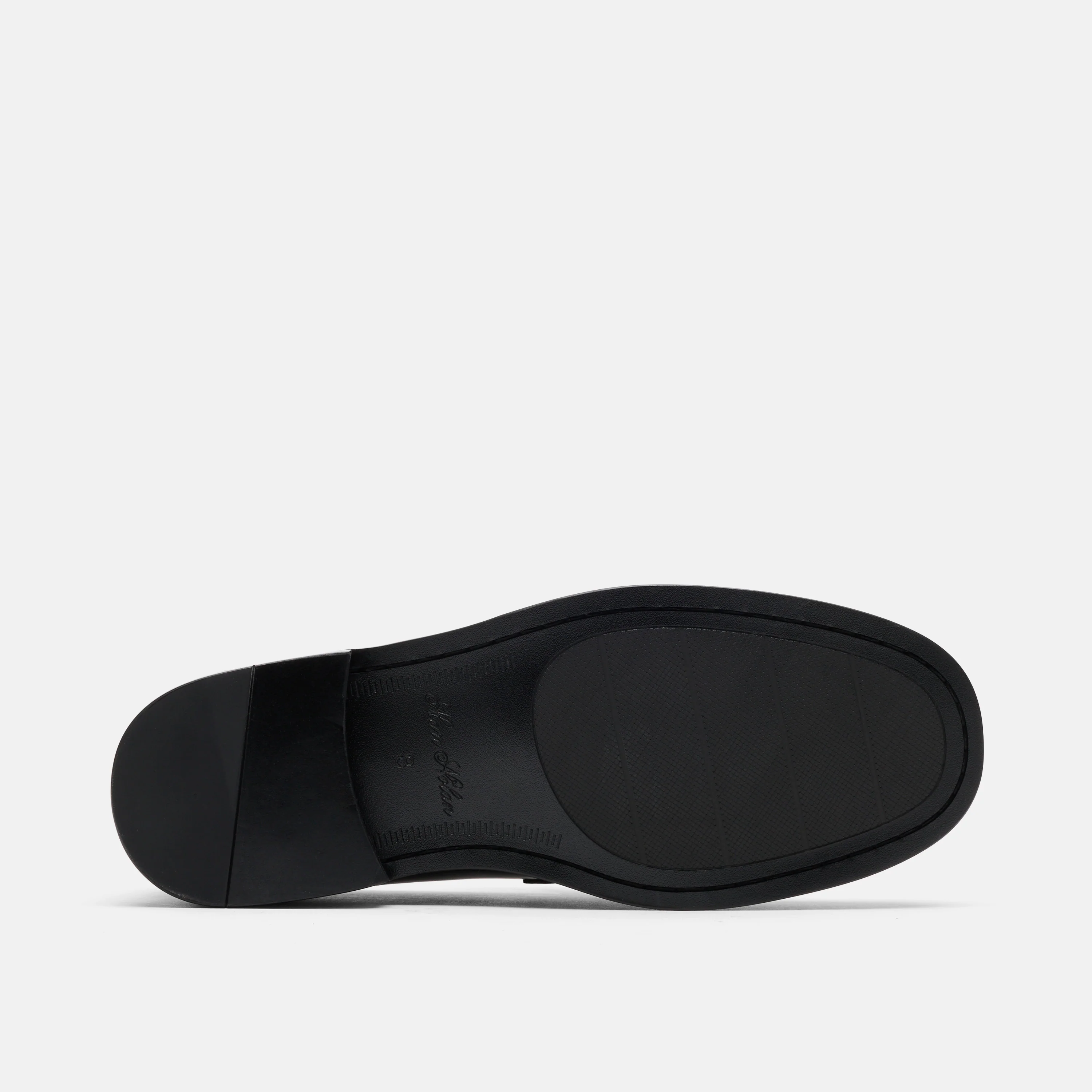 Calum Black/White Calf Leather Penny Loafers - Image 6