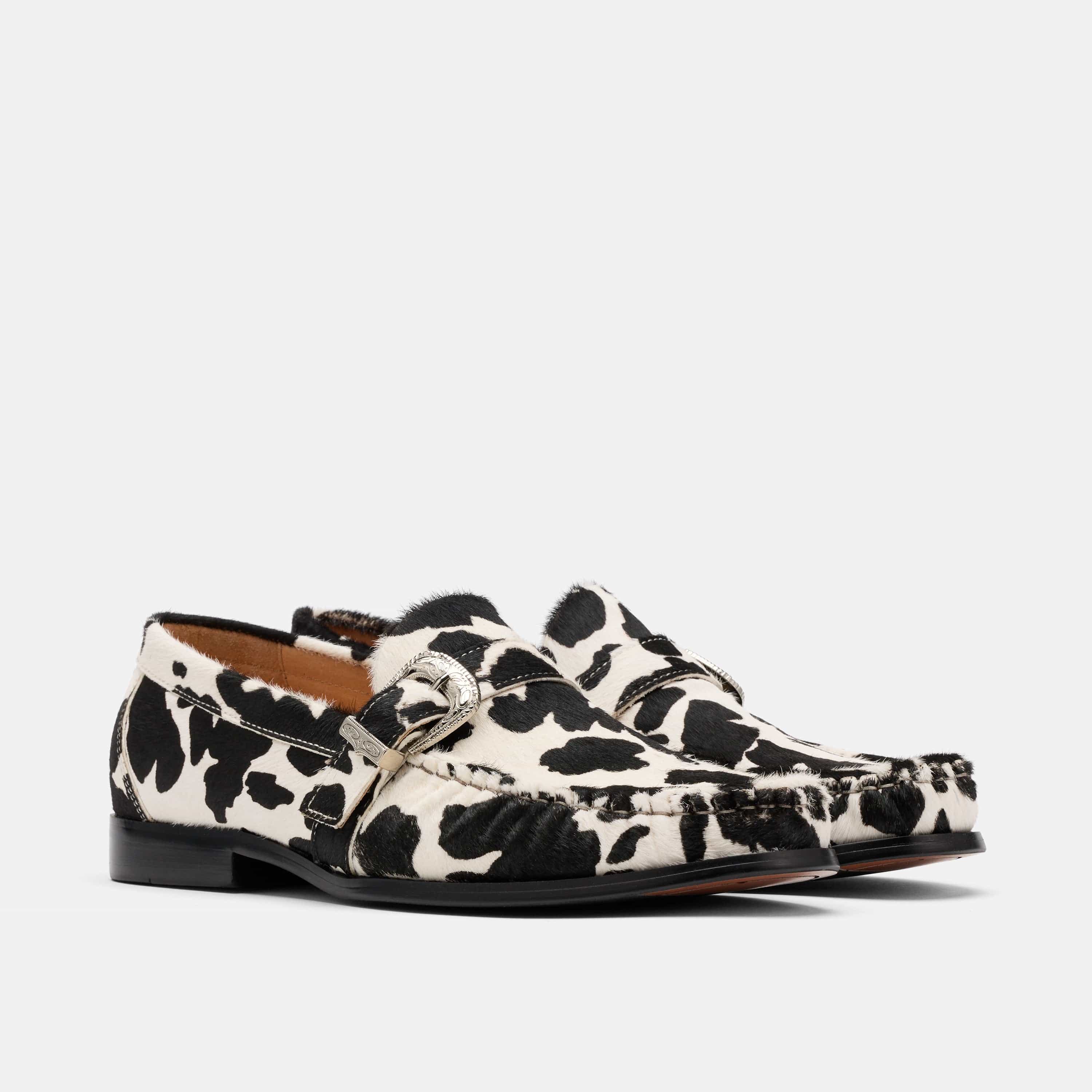 Cato Cowhide Buckle Loafers - Image 2
