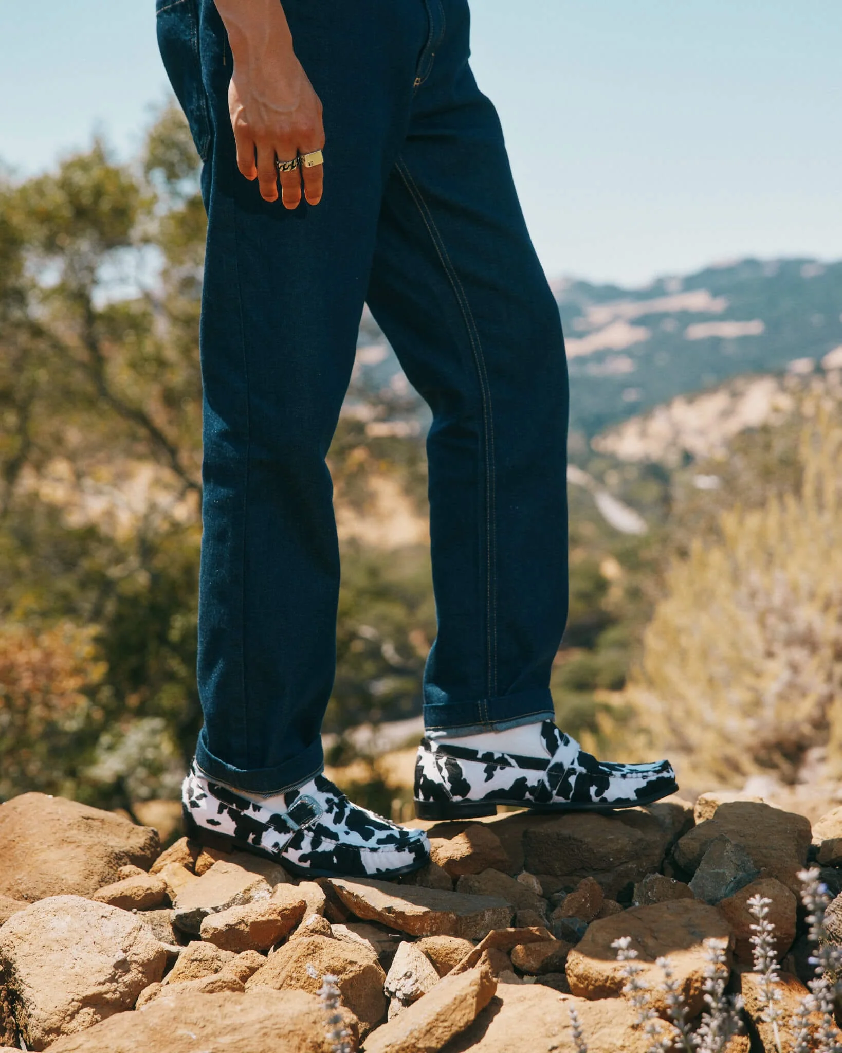 Cato Cowhide Buckle Loafers - Image 4