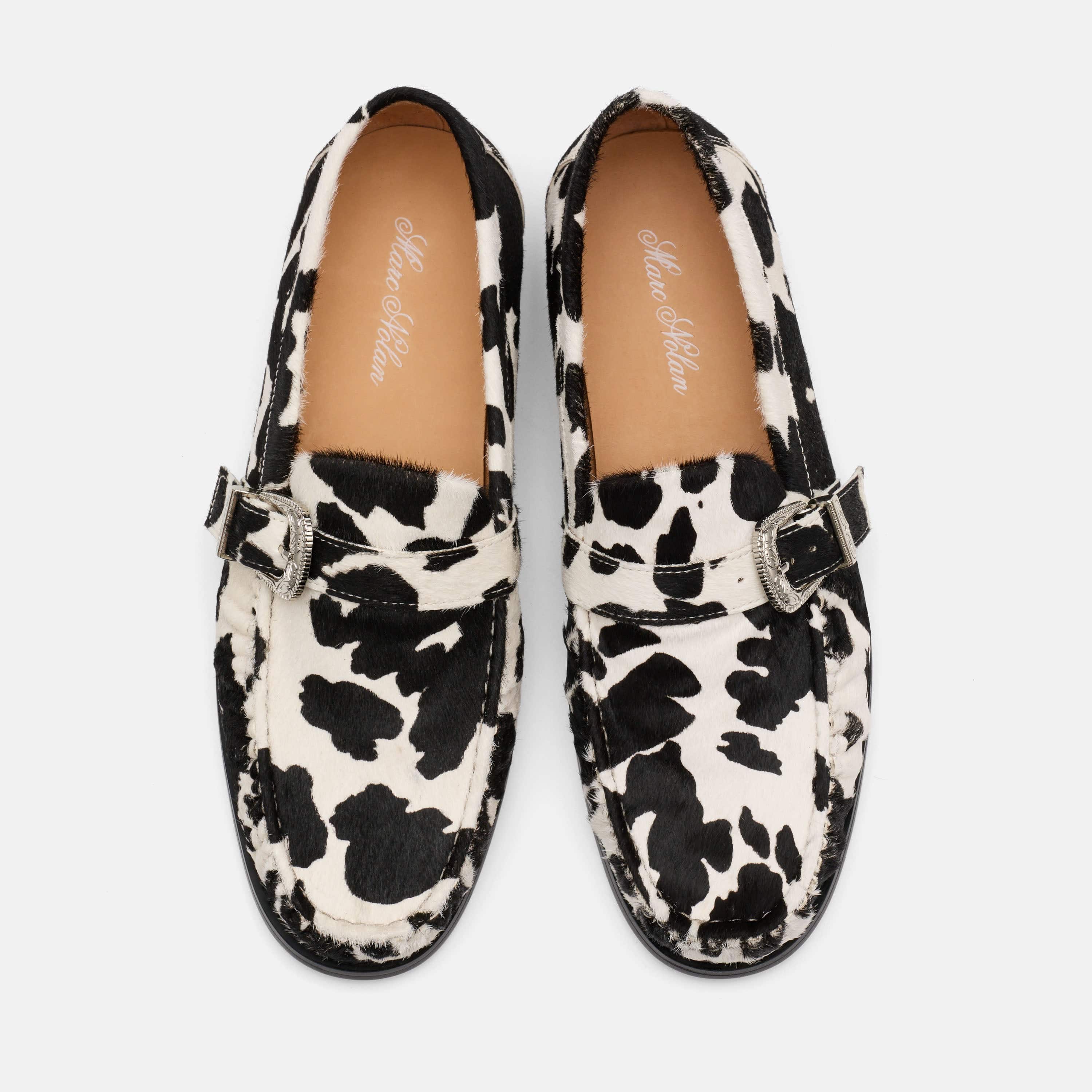 Cato Cowhide Buckle Loafers - Image 6