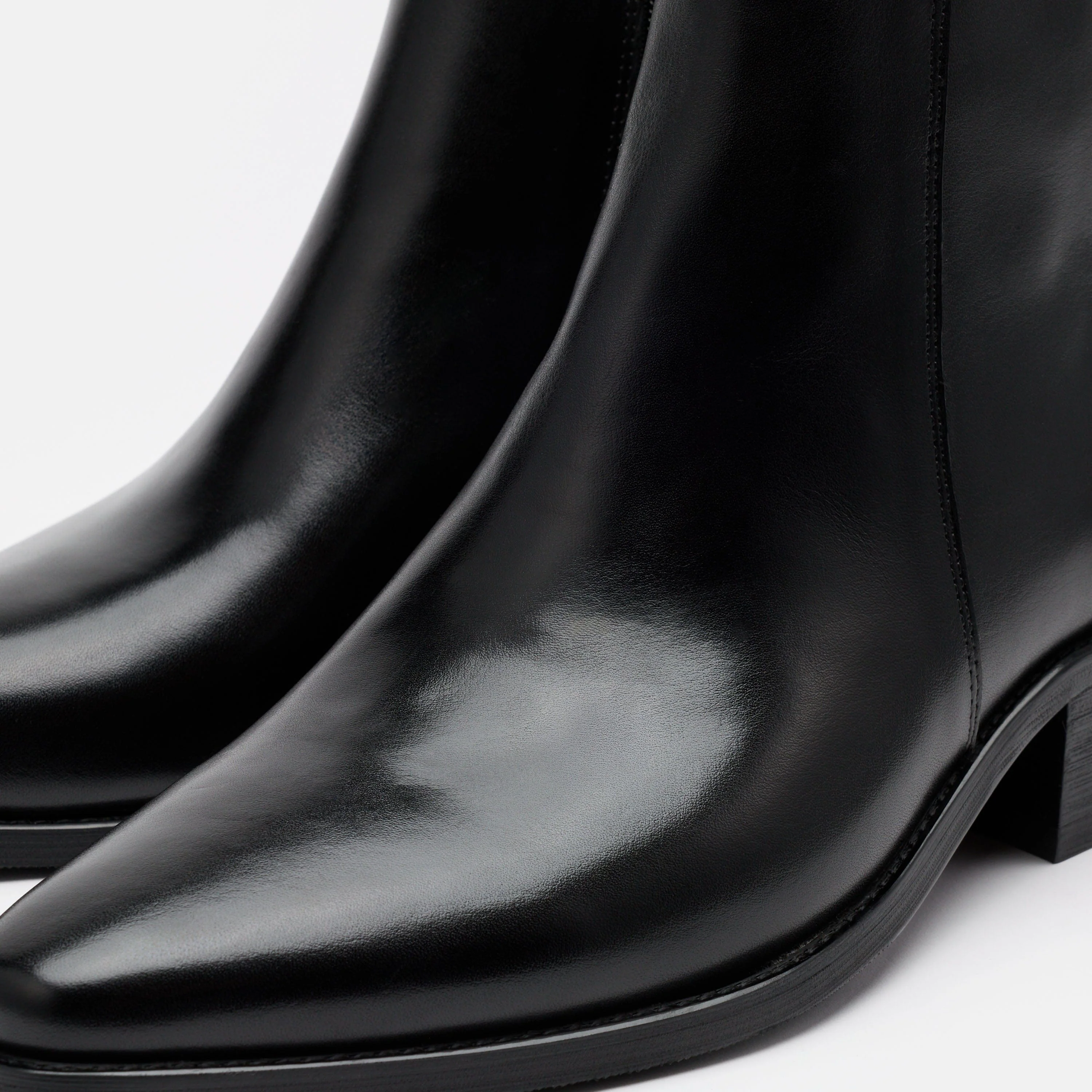 Dante Black Leather Chelsea Boots - Image 3