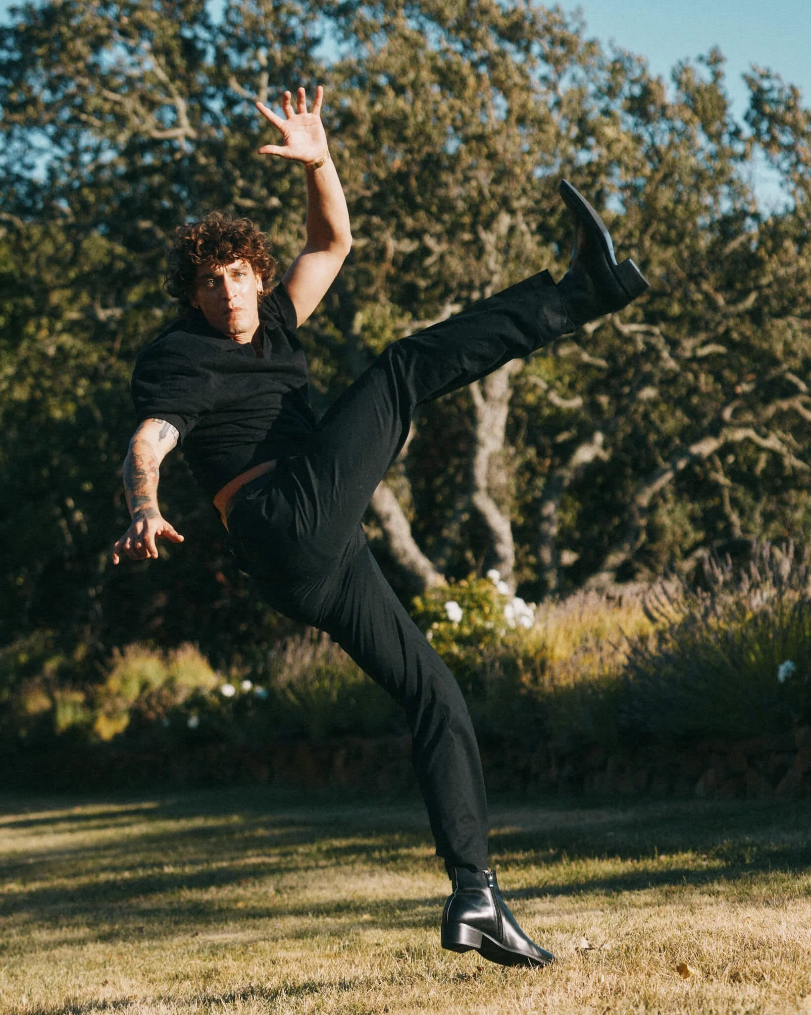 Dante Black Leather Chelsea Boots - Image 4