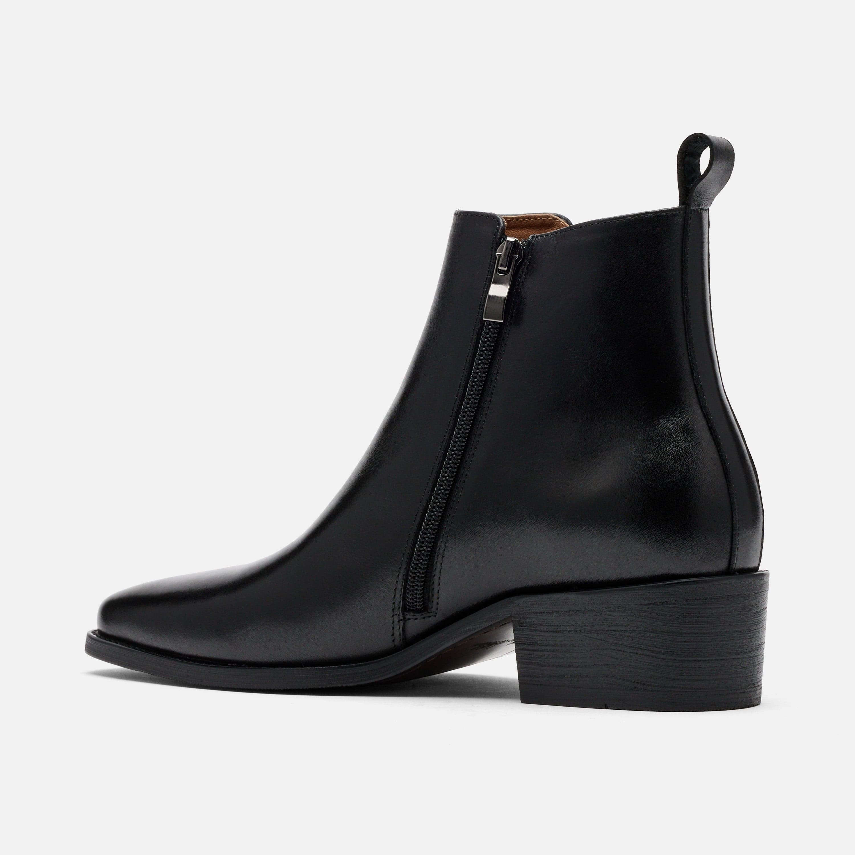 Dante Black Leather Chelsea Boots - Image 5