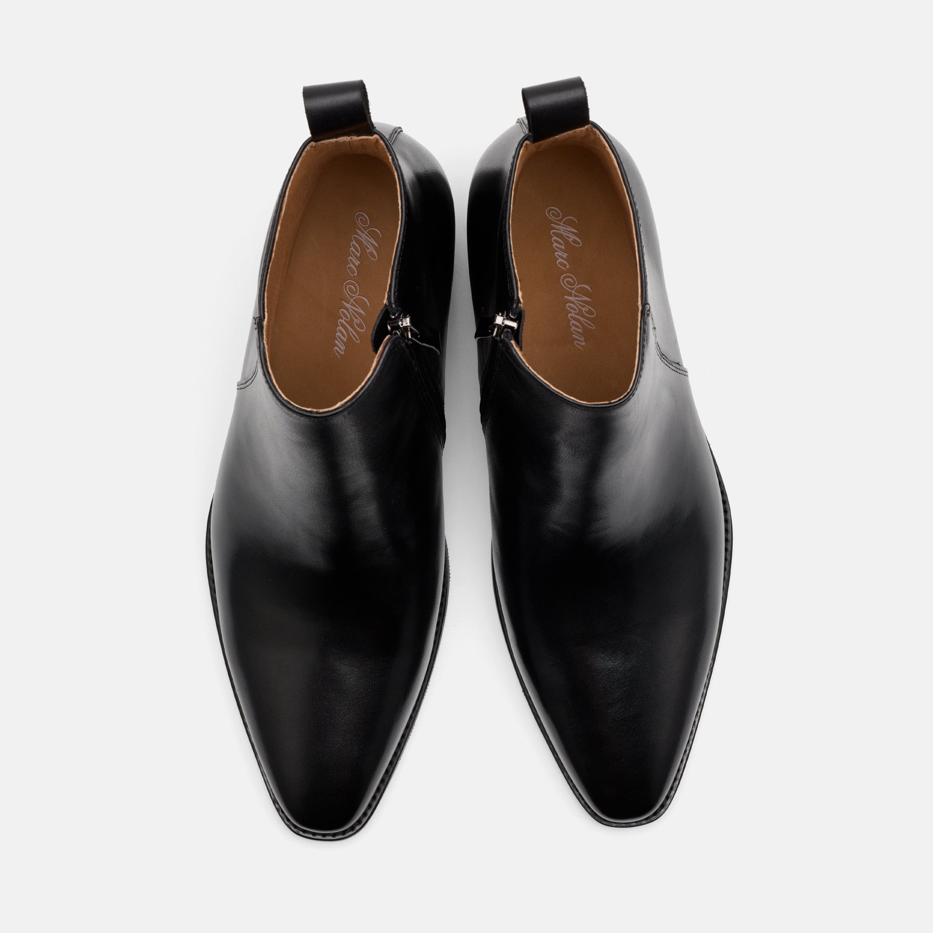 Dante Black Leather Chelsea Boots - Image 6