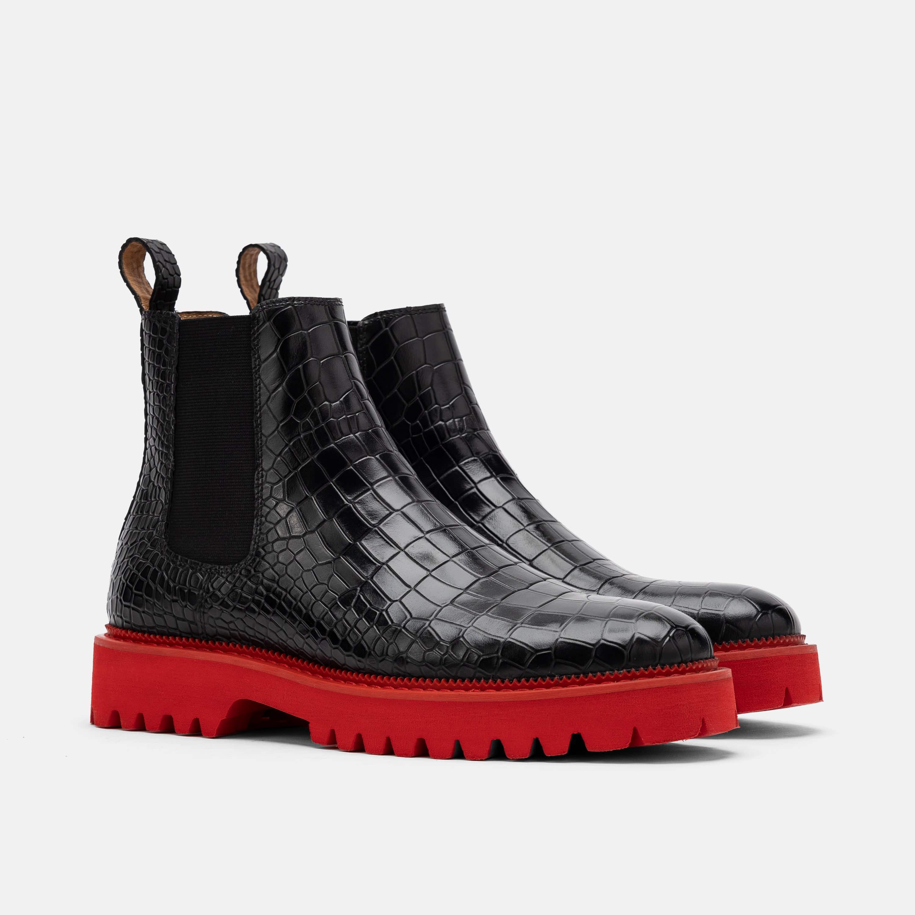 Dax Black Leather Chelsea Boots - Image 2