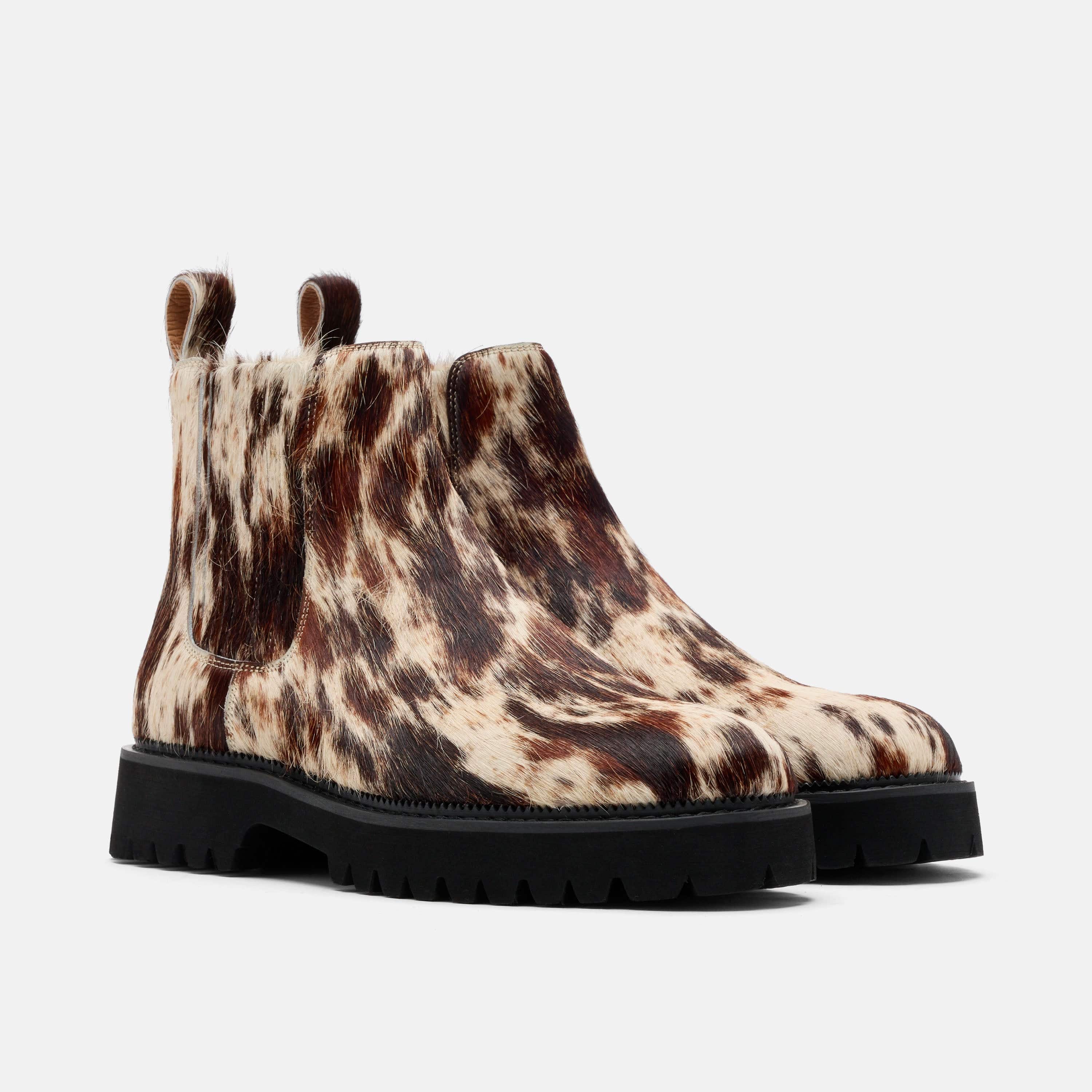 Dax Tiger Horse Pony Hair Chelsea Boots - Image 2