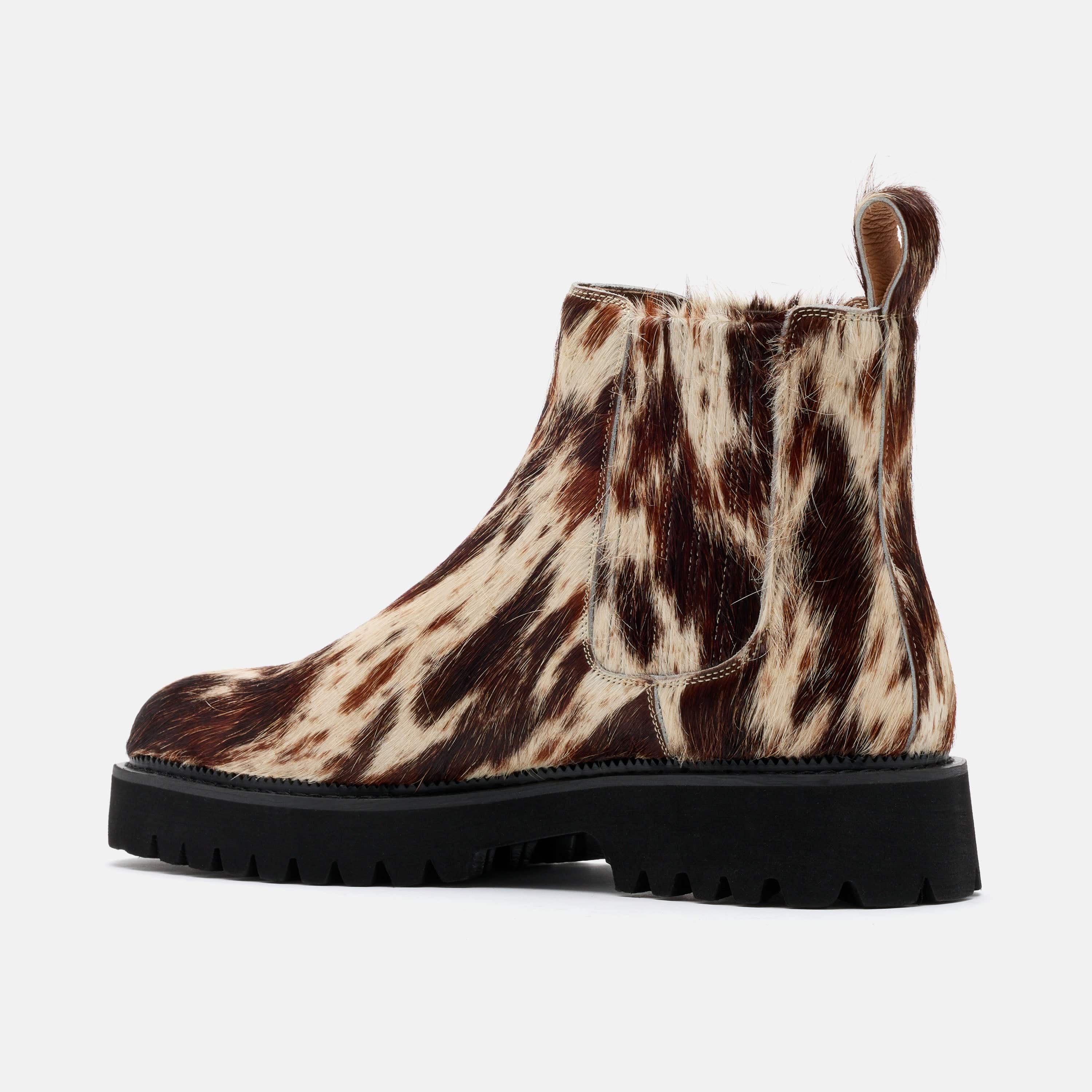Dax Tiger Horse Pony Hair Chelsea Boots - Image 5