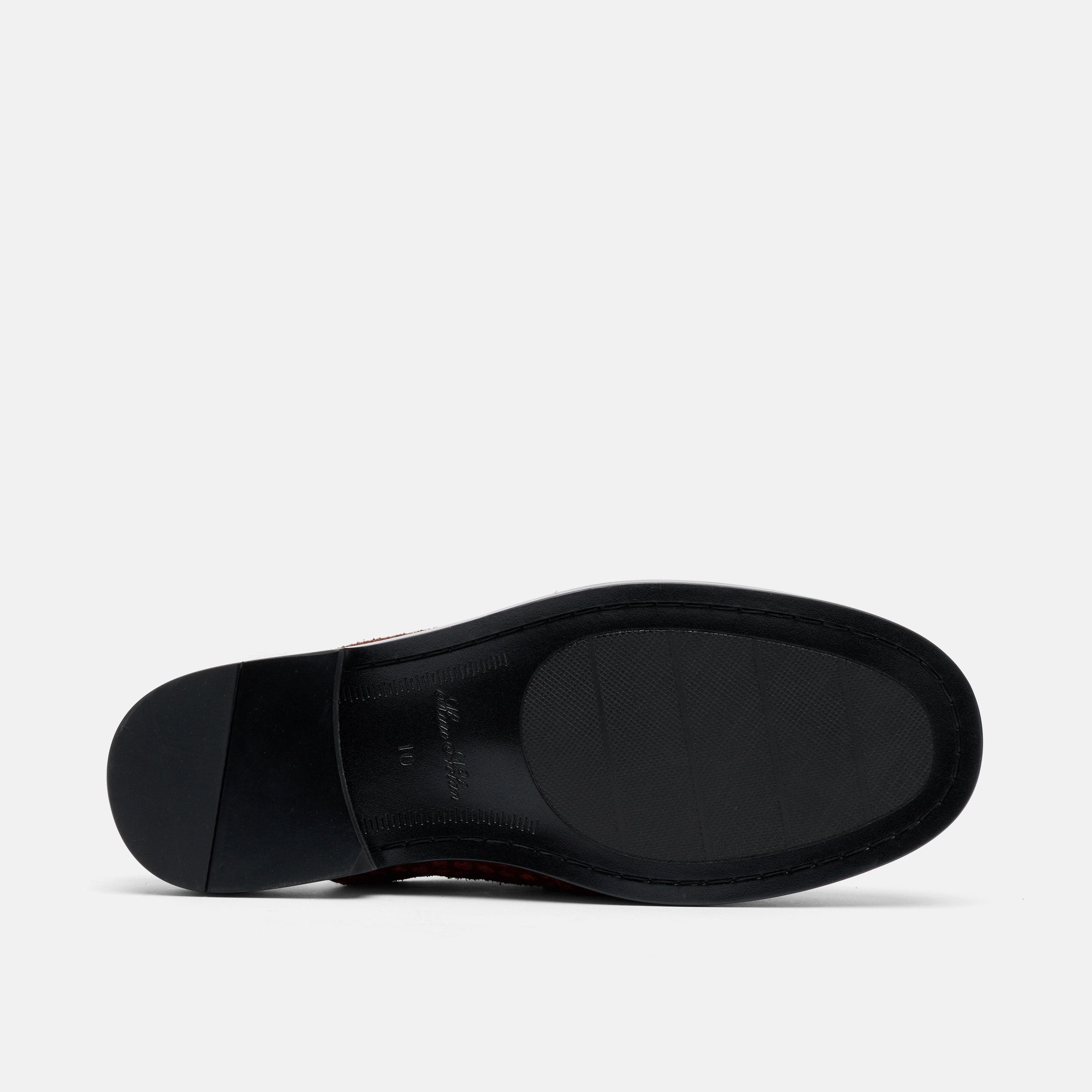 Del Mar Brown Croc Suede Loafer Mules - Image 7