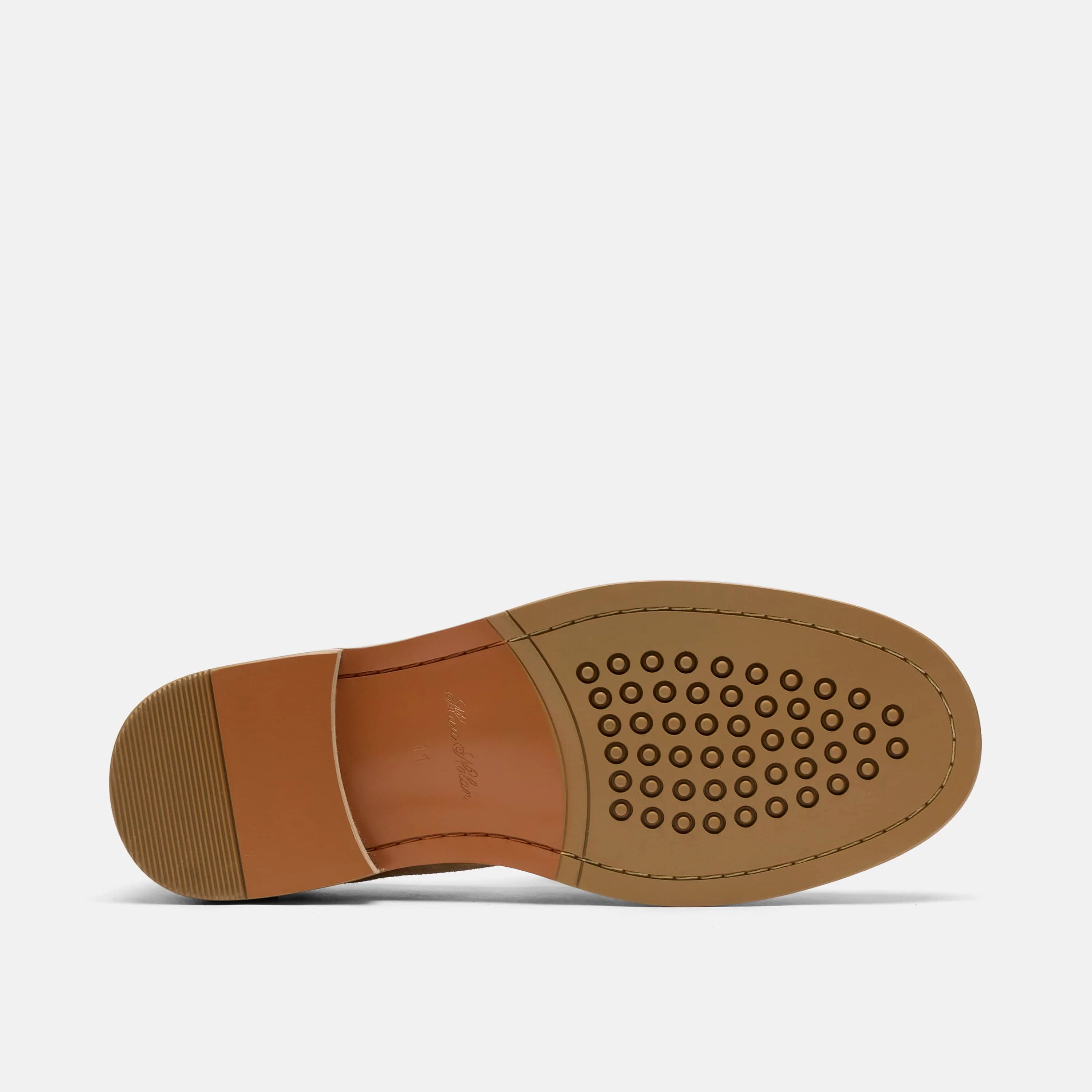 Denzel Light Caramel Suede Tassel Loafers - Image 6