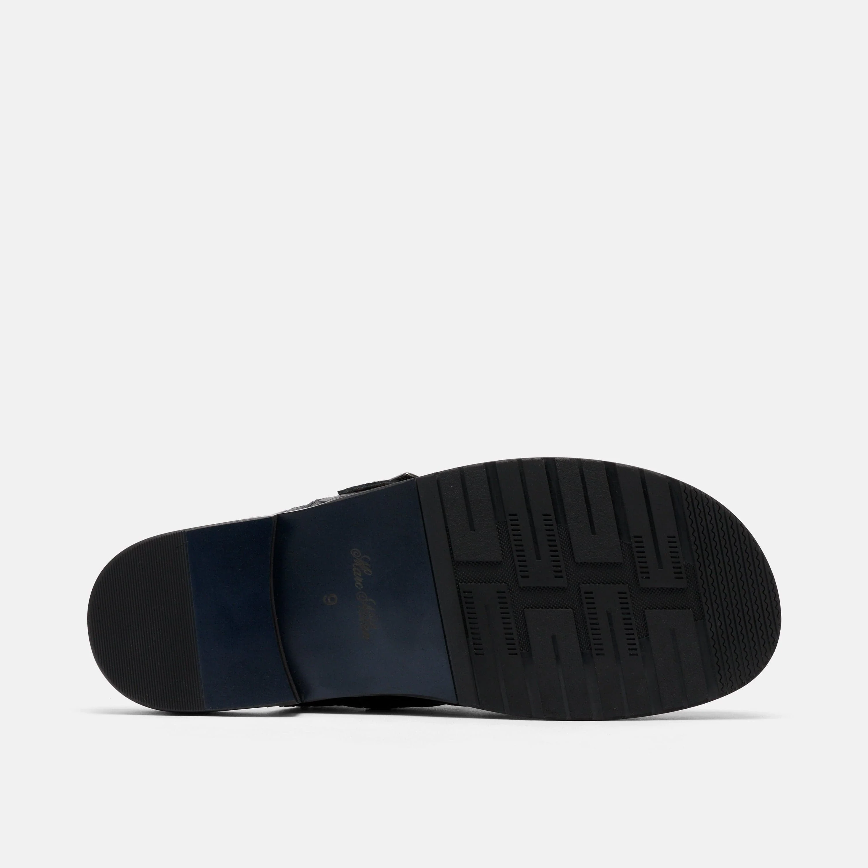 Diego Black Croc Leather Strap Mules - Image 7
