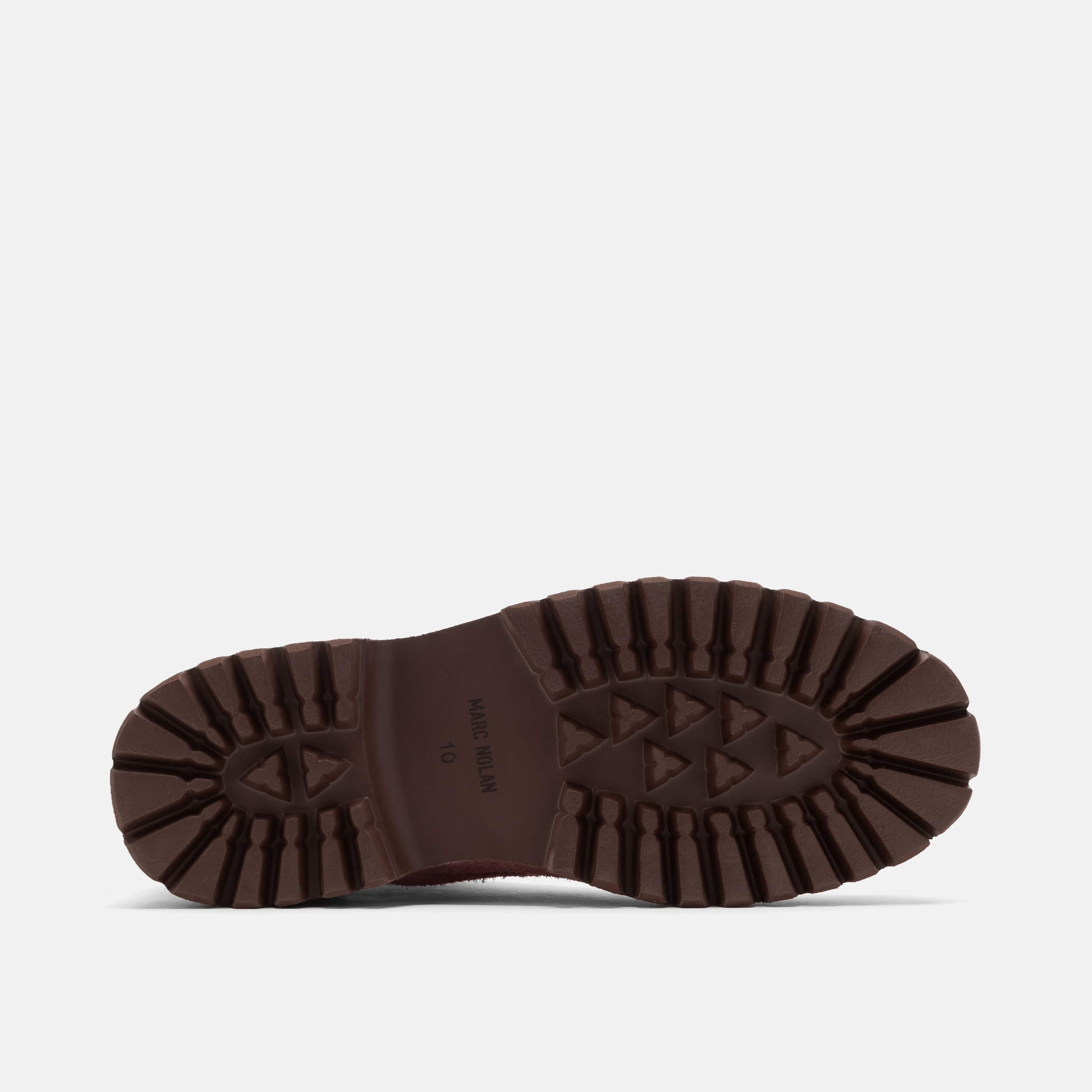 Hudson Pink Suede Lug Cap Toe Boots - Image 5