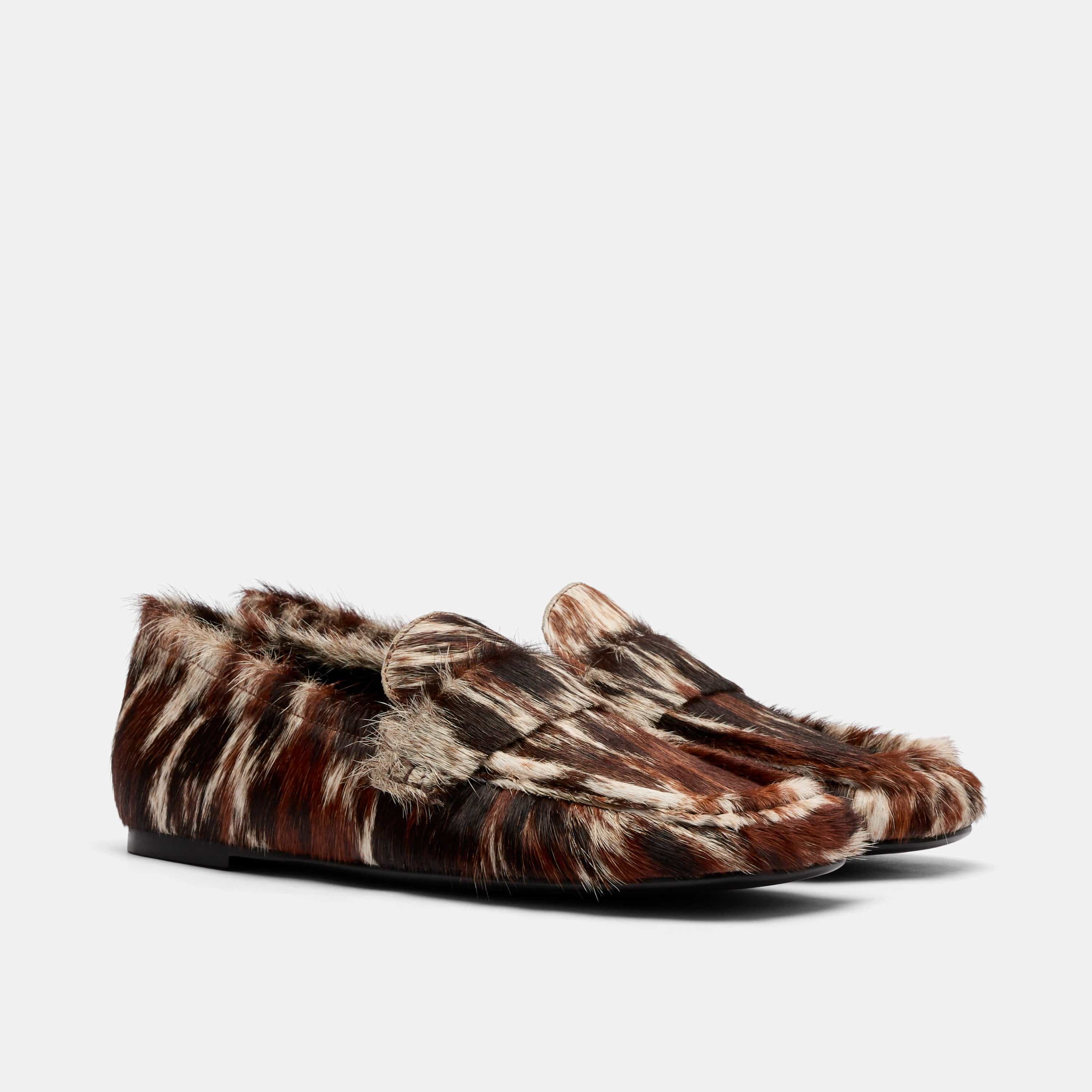 Jane Dark Horse Pony Hair Flats - Image 2