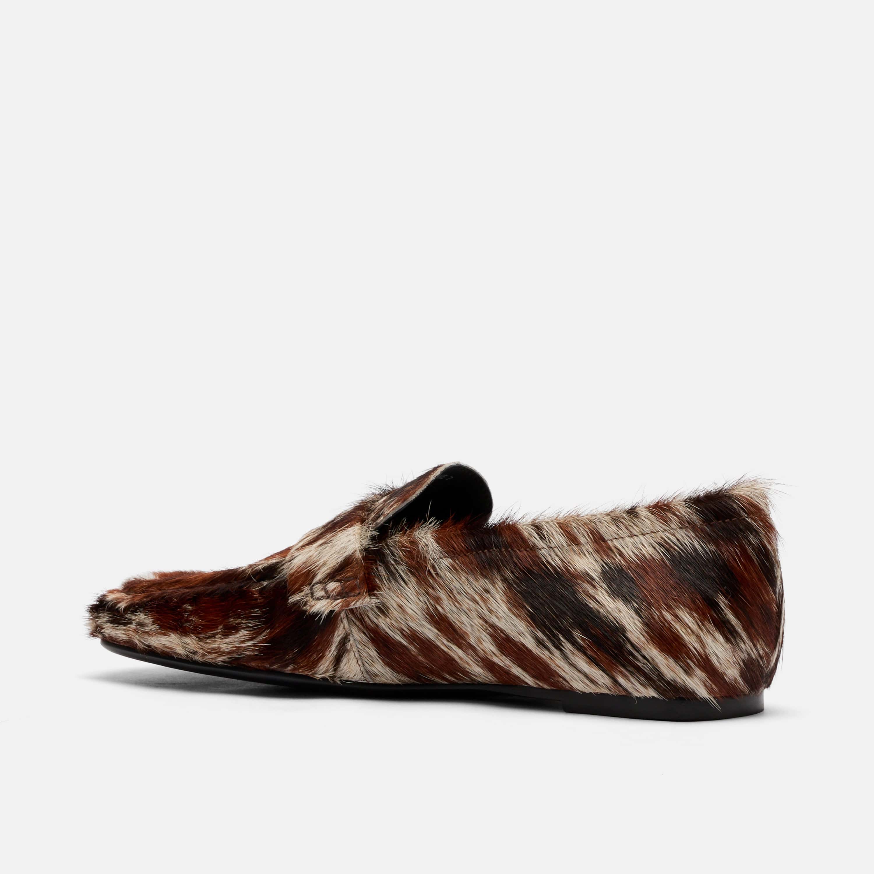 Jane Dark Horse Pony Hair Flats - Image 4