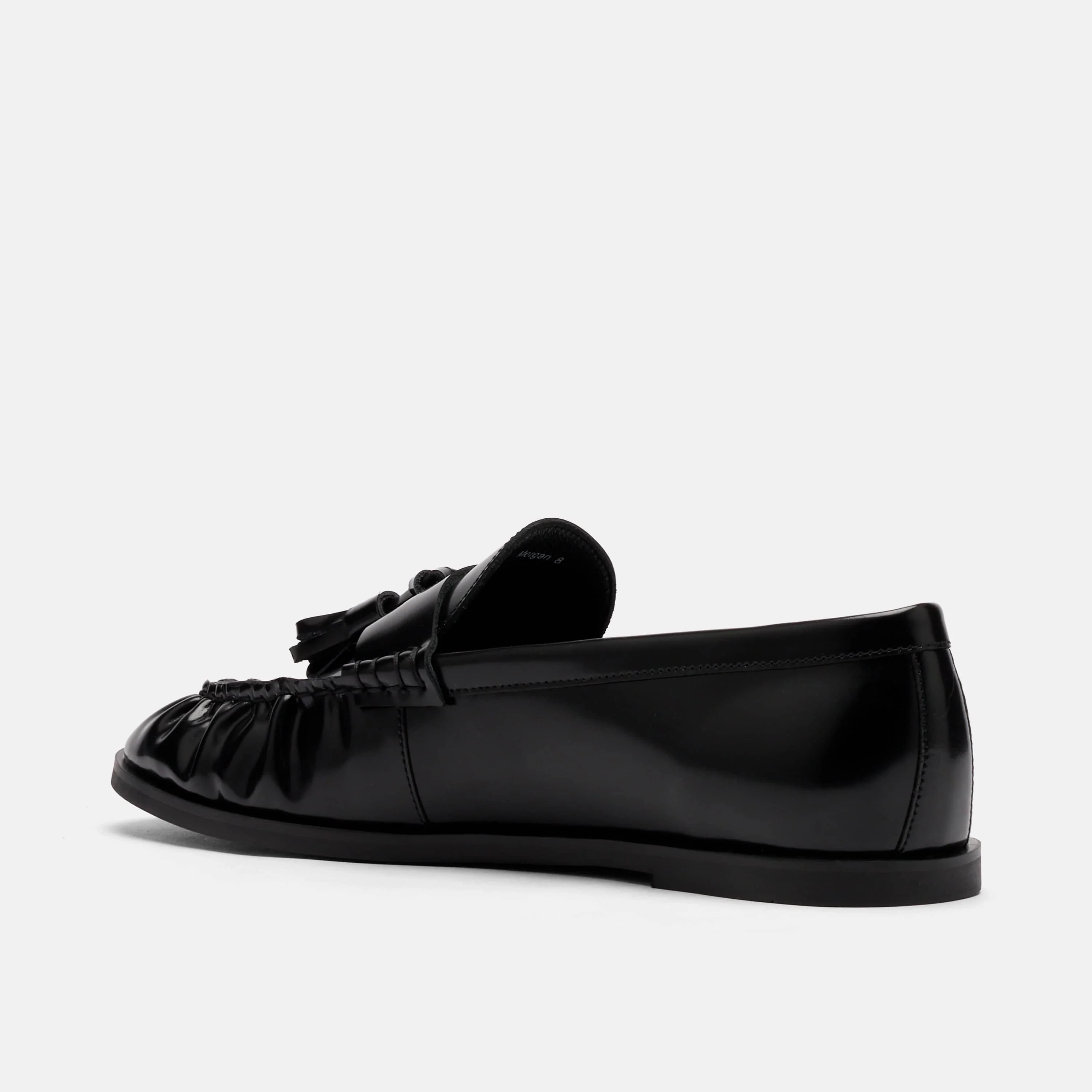 Morgan Black Patent Leather Tassel Loafers - Image 4