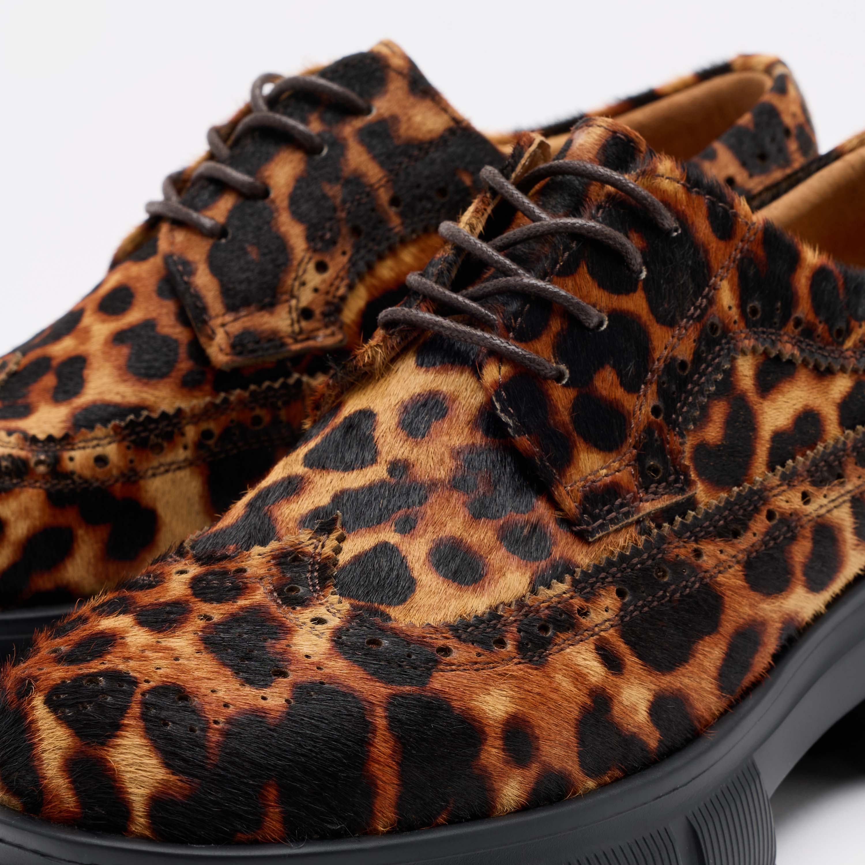 Ms. Alexander Leopard Lug Wingtip Derby - Image 3