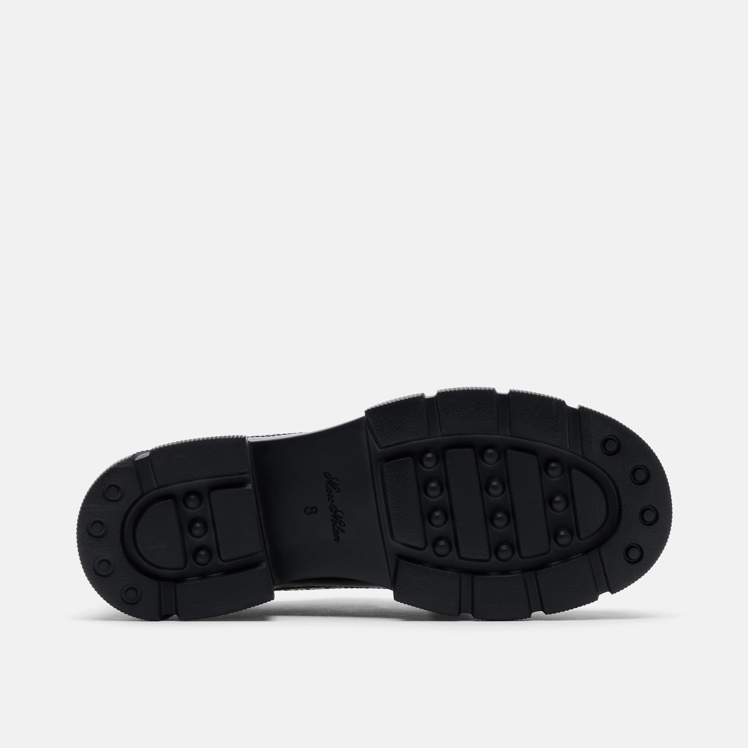 Ms. Alexander Black Patent Leather Lug Wingtip Derby - Image 7