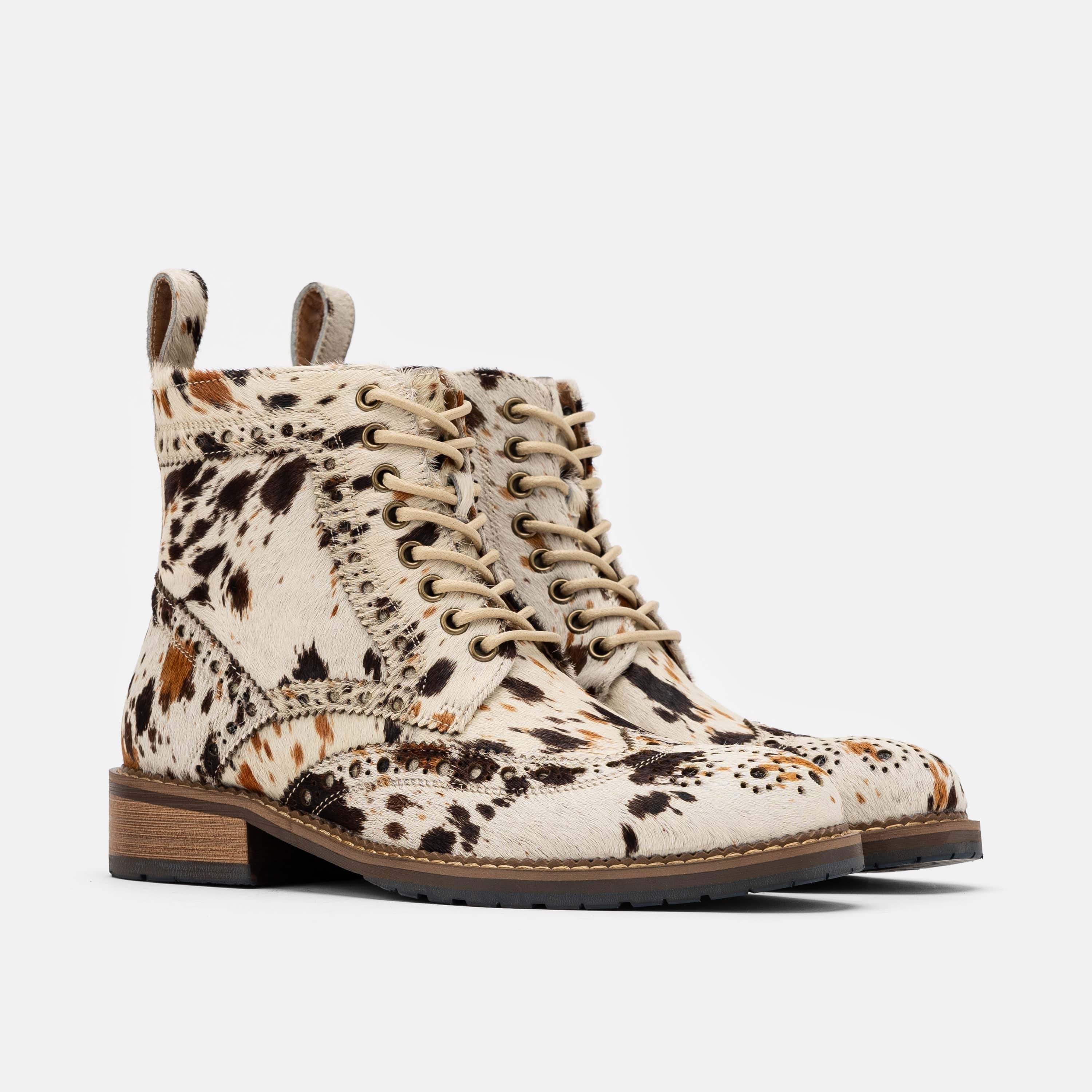 Ms. Belmont Appaloosa Wingtip Boots - Image 2
