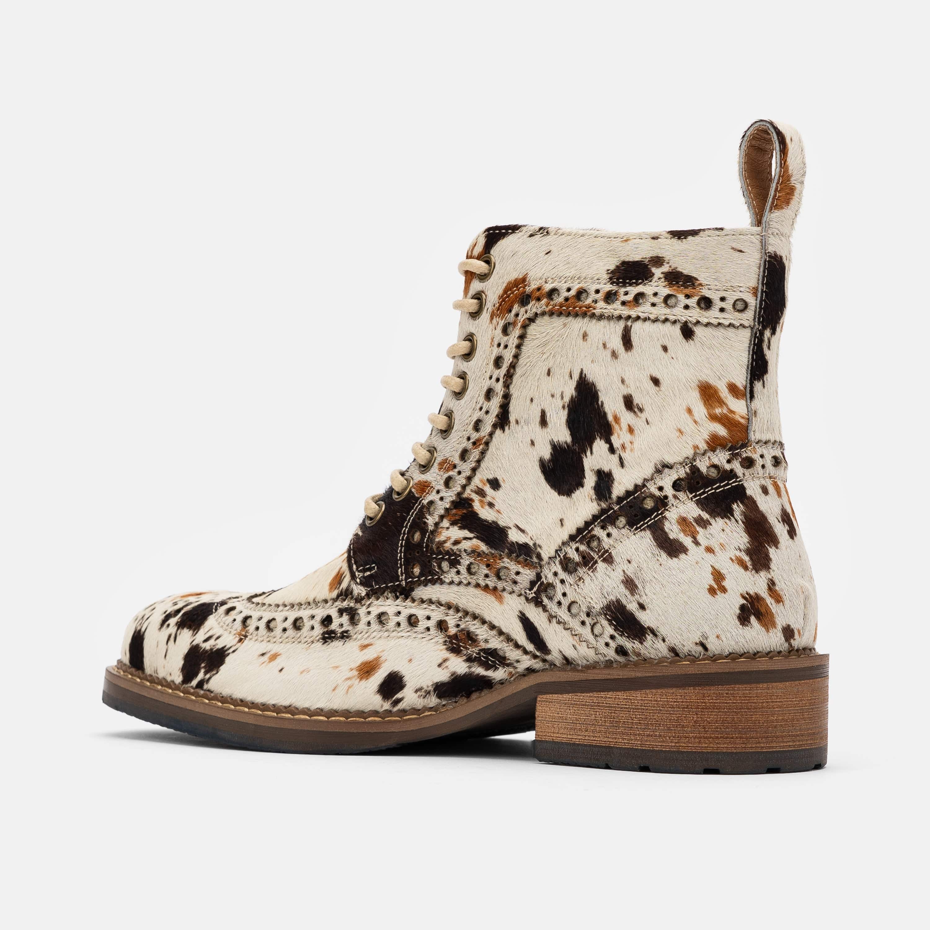 Ms. Belmont Appaloosa Wingtip Boots - Image 4
