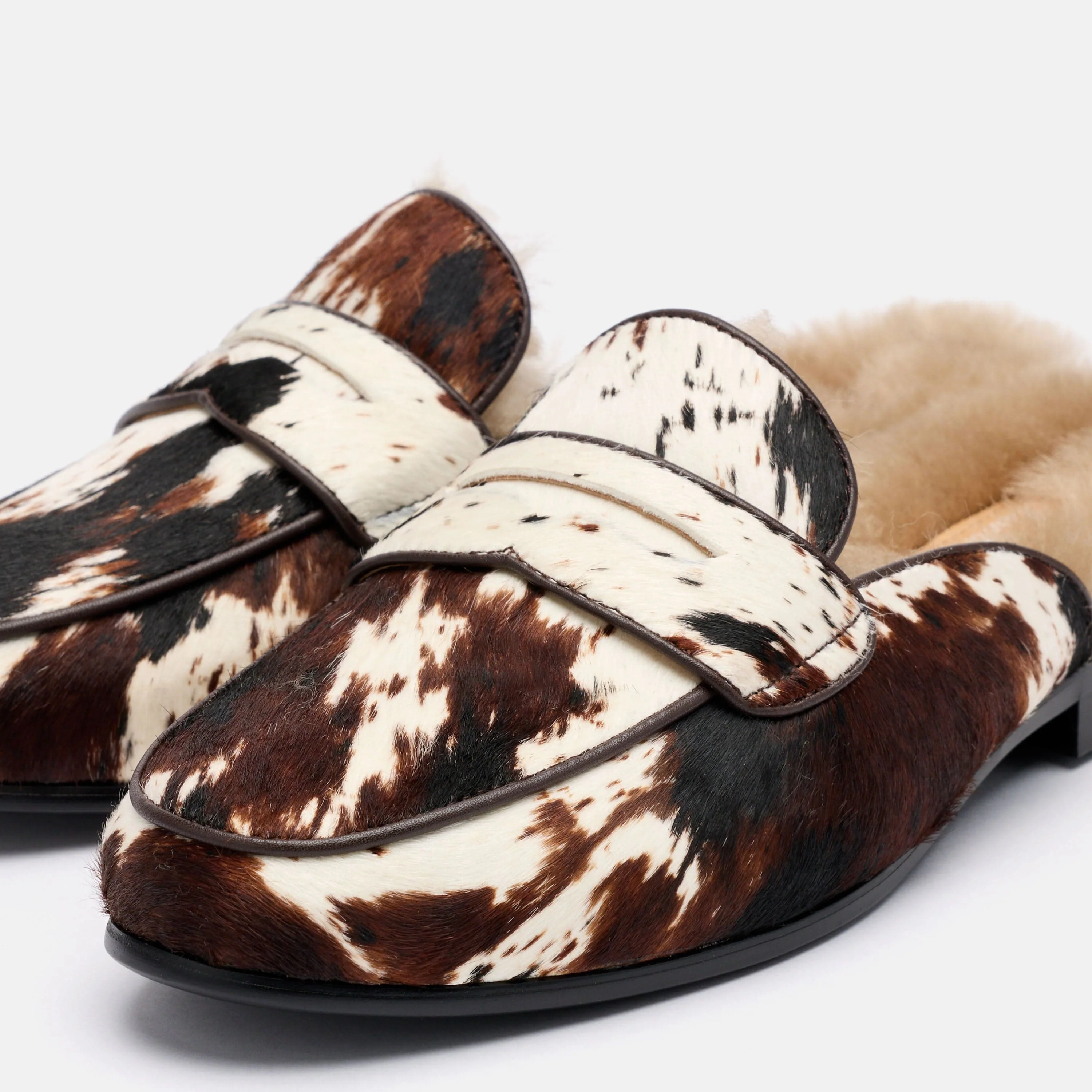 Ms. Del Mar Dark Horse Pony Hair Loafer Mule - Image 3