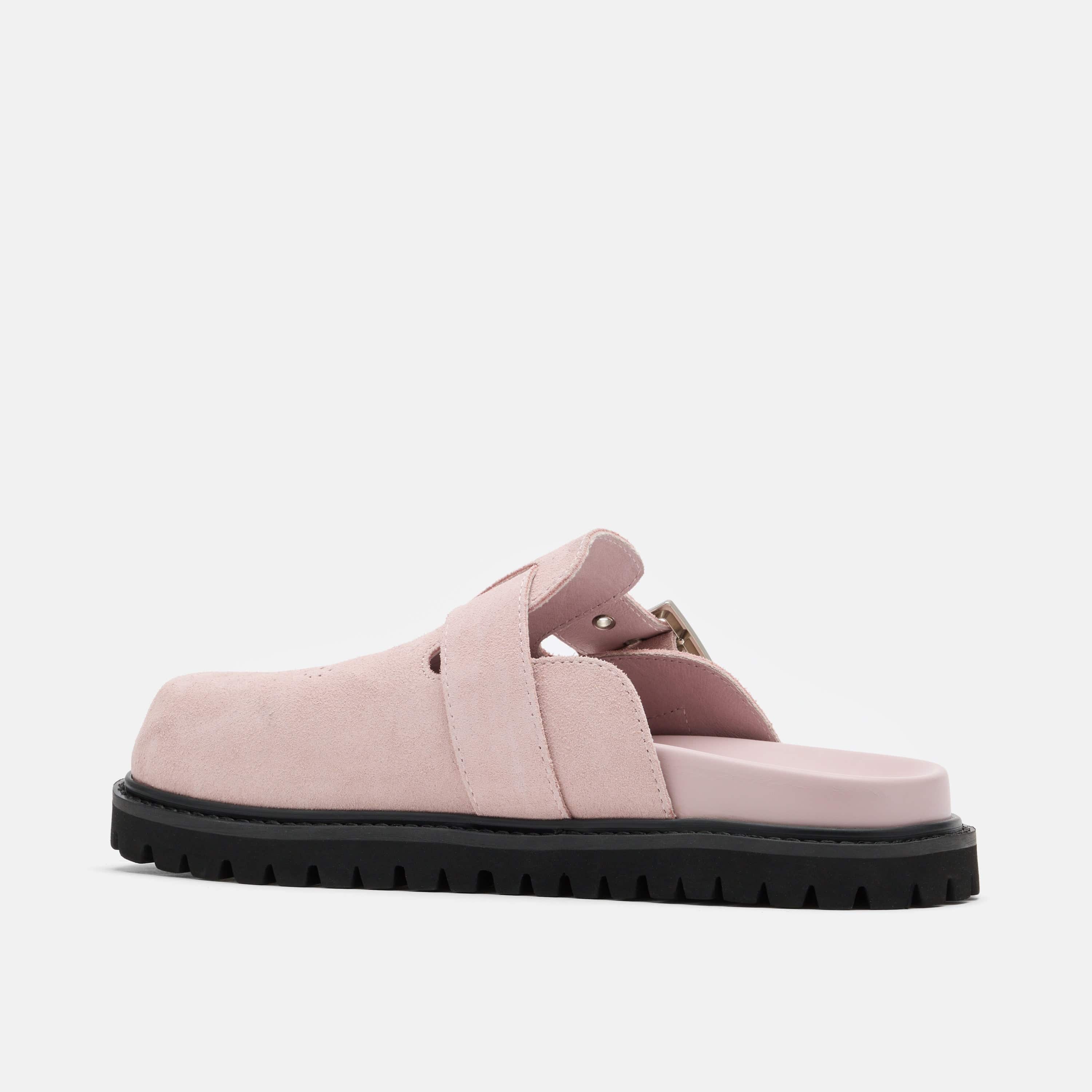 Ms. Shiloh Pink Suede Clogs - Image 4