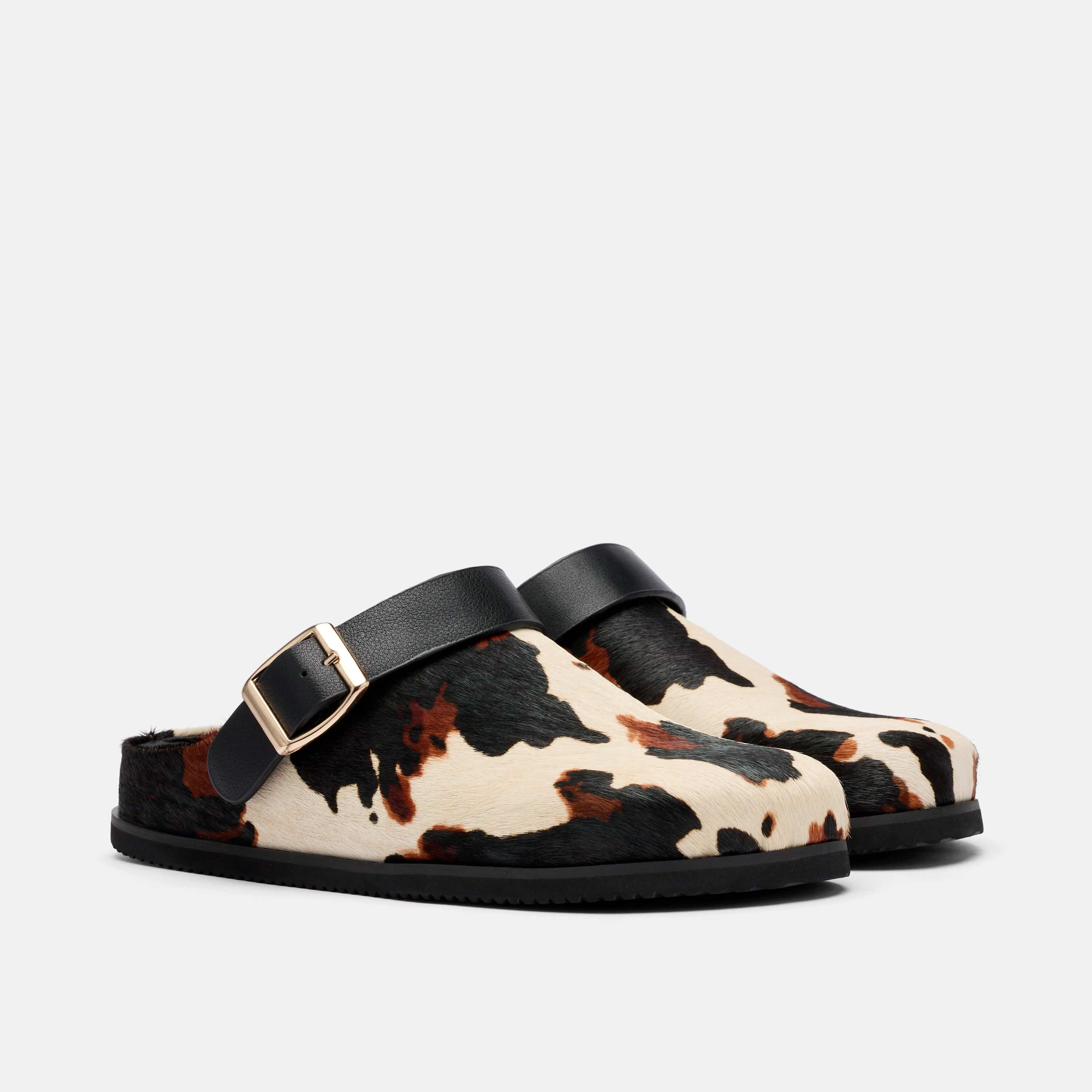 Solana Cow Print Backstrap Clogs - Image 2