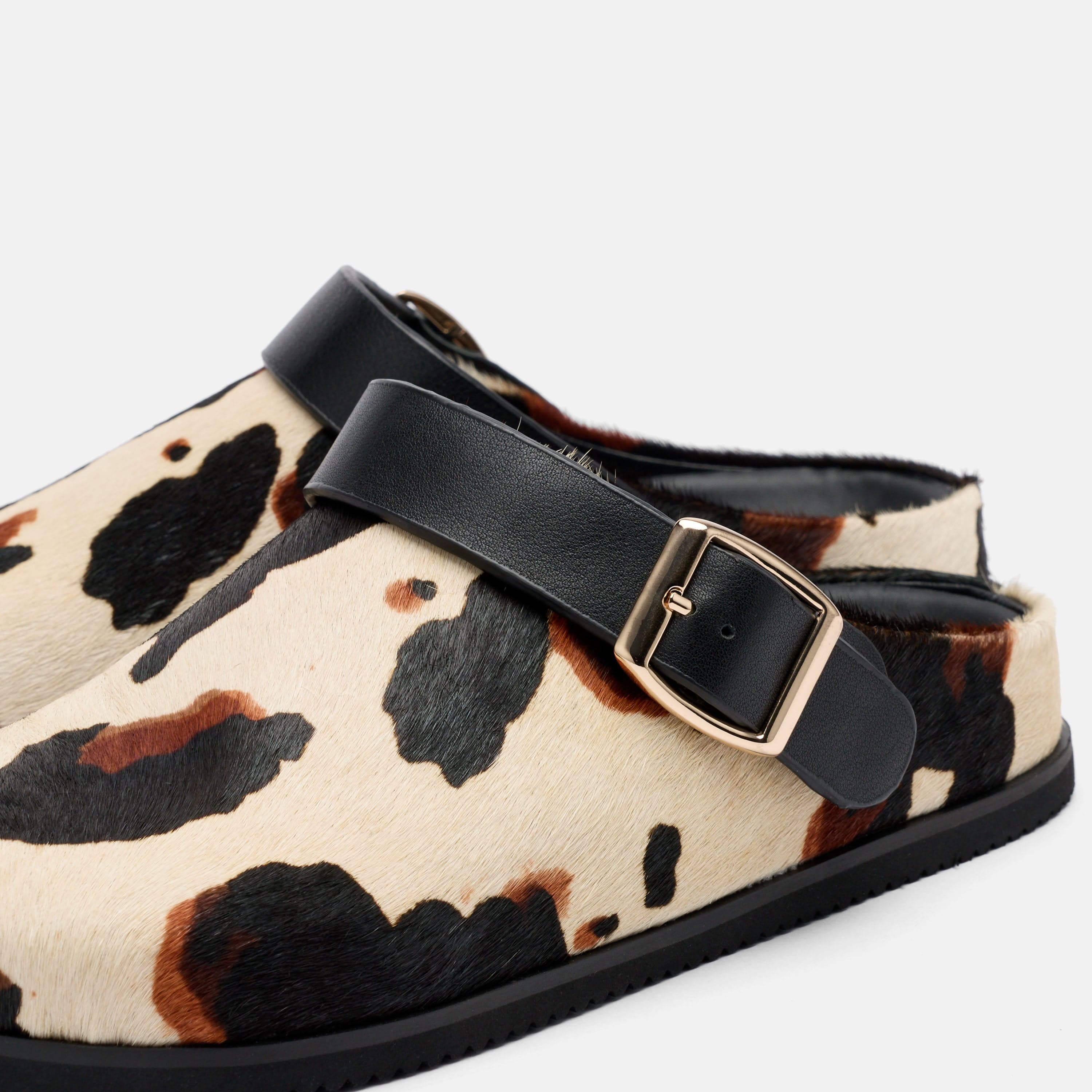 Solana Cow Print Backstrap Clogs - Image 5