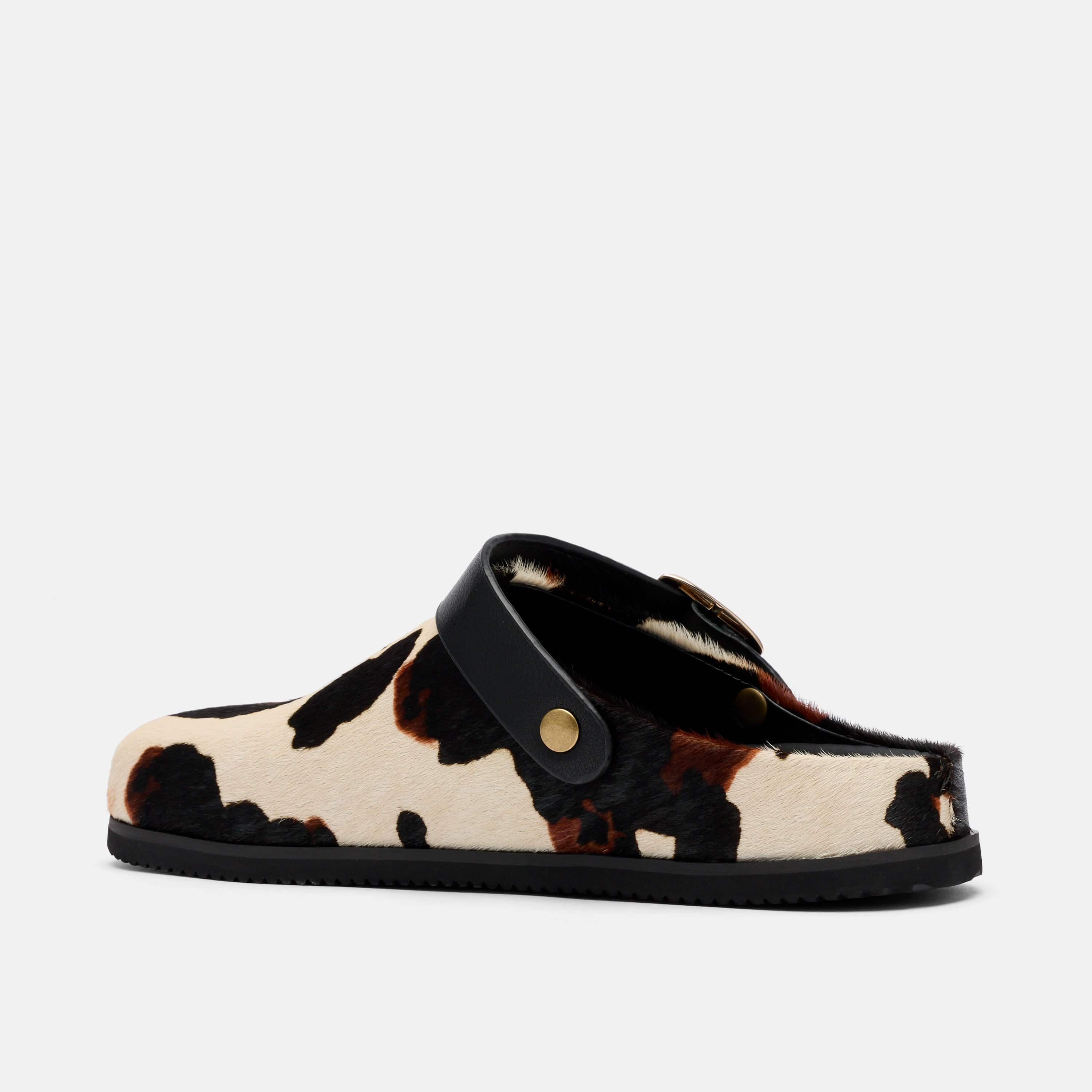 Solana Cow Print Backstrap Clogs - Image 6