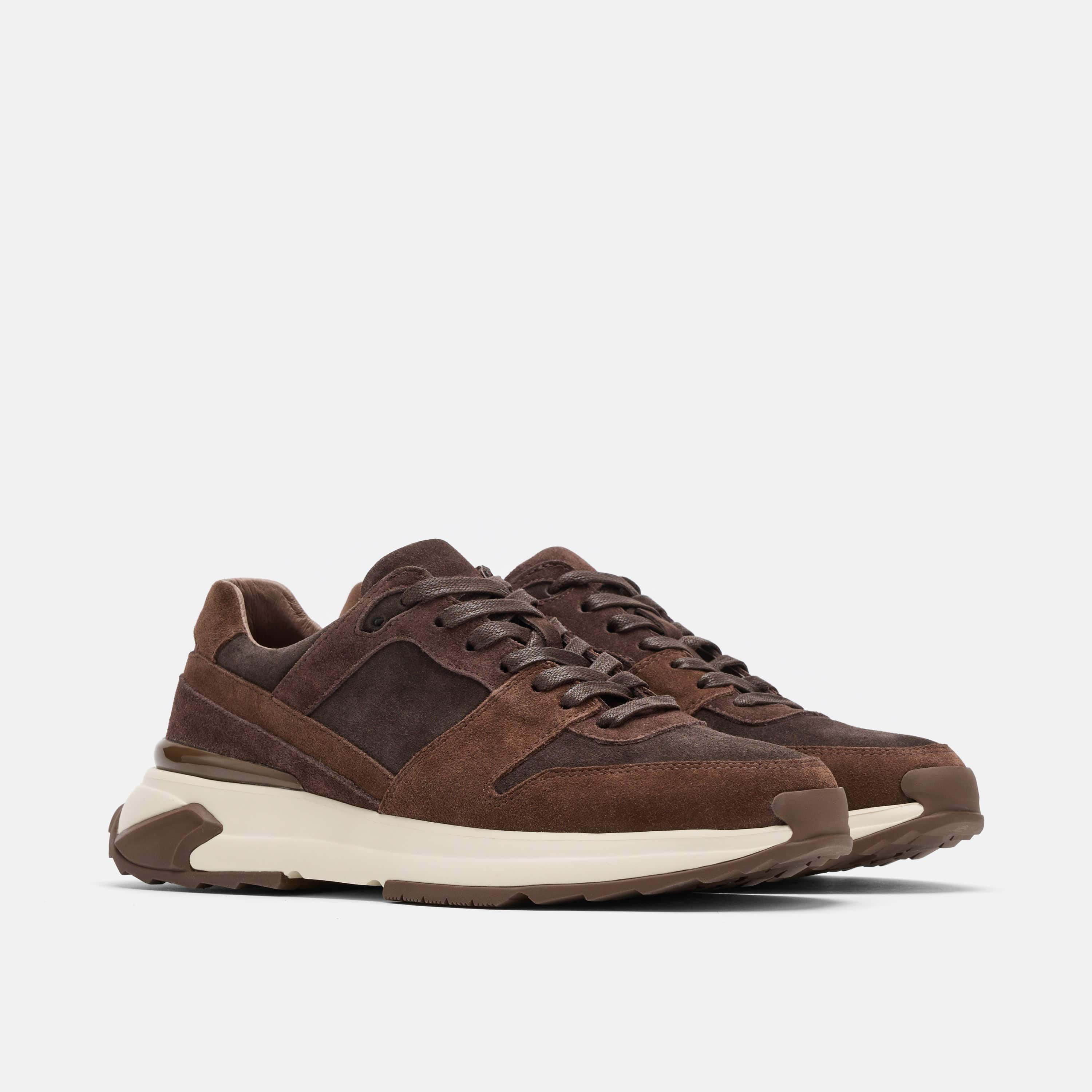 Ronnie Triple Brown Suede Sneakers - Image 2