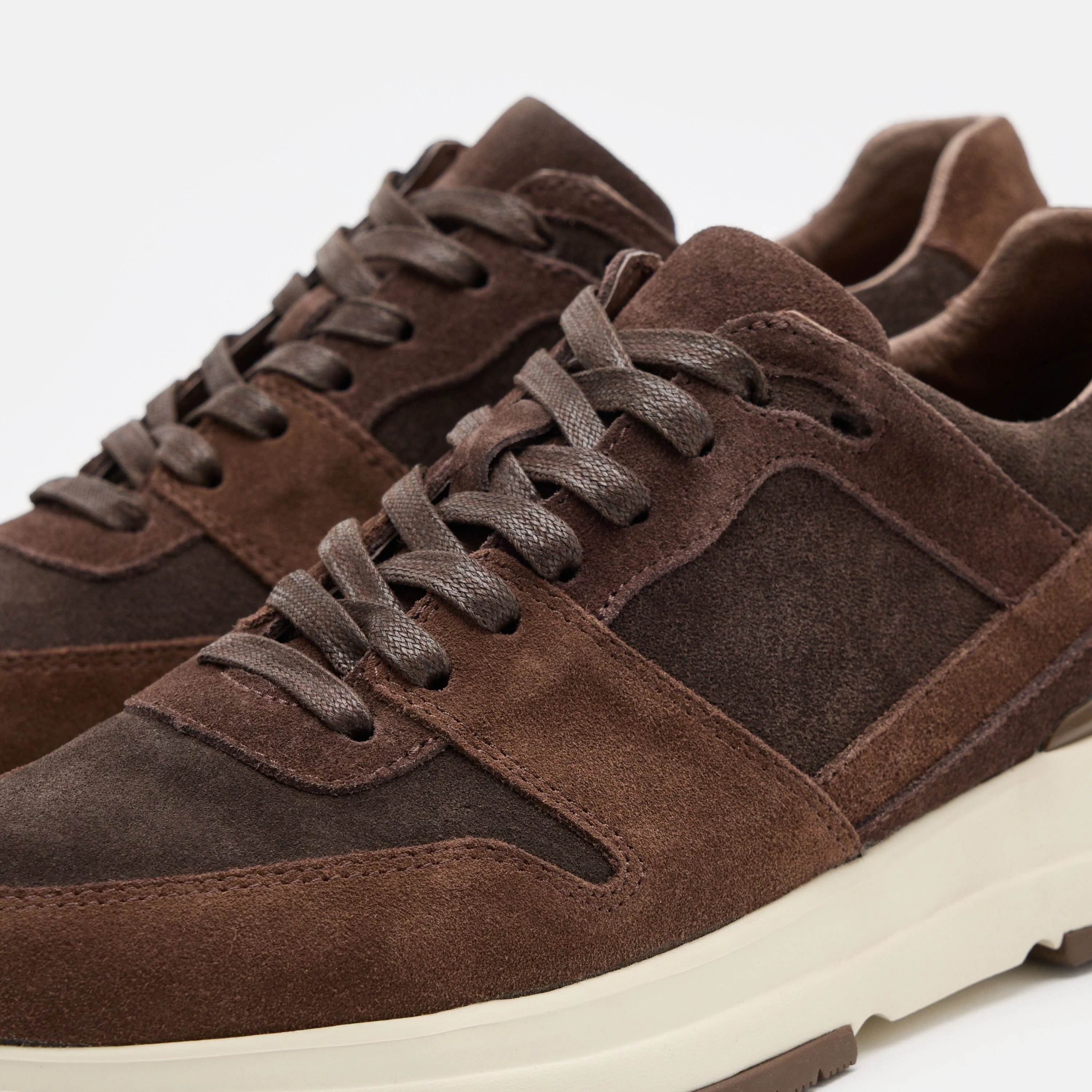 Ronnie Triple Brown Suede Sneakers - Image 3