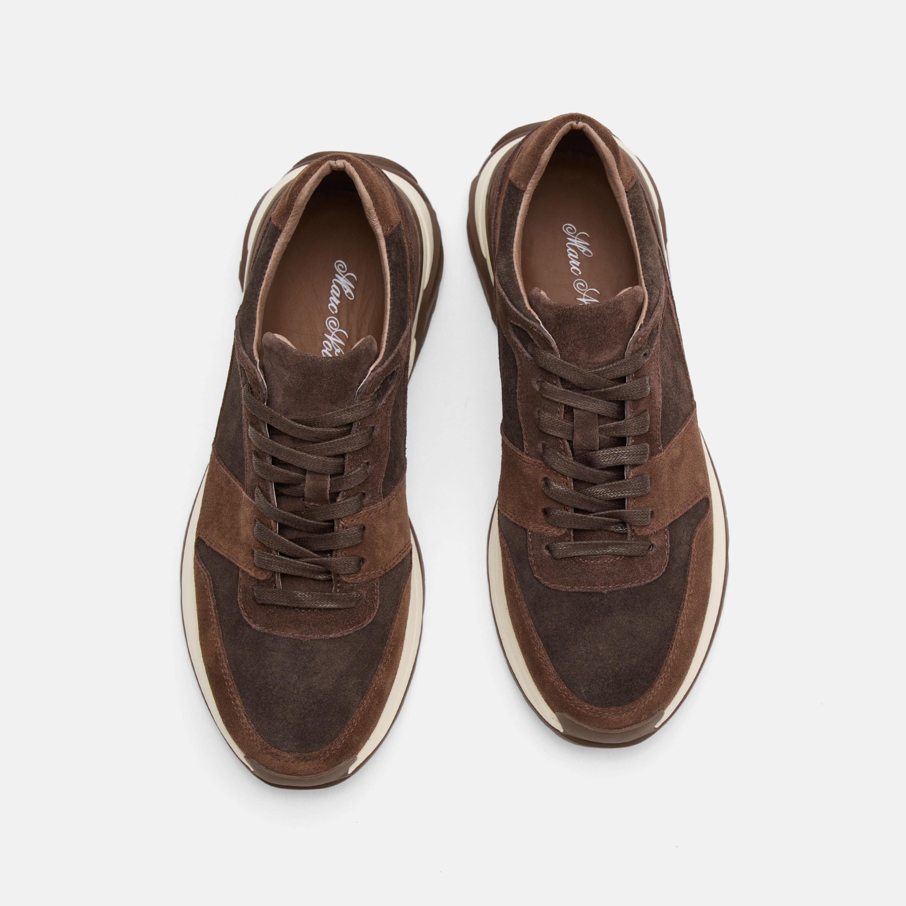 Ronnie Triple Brown Suede Sneakers - Image 5