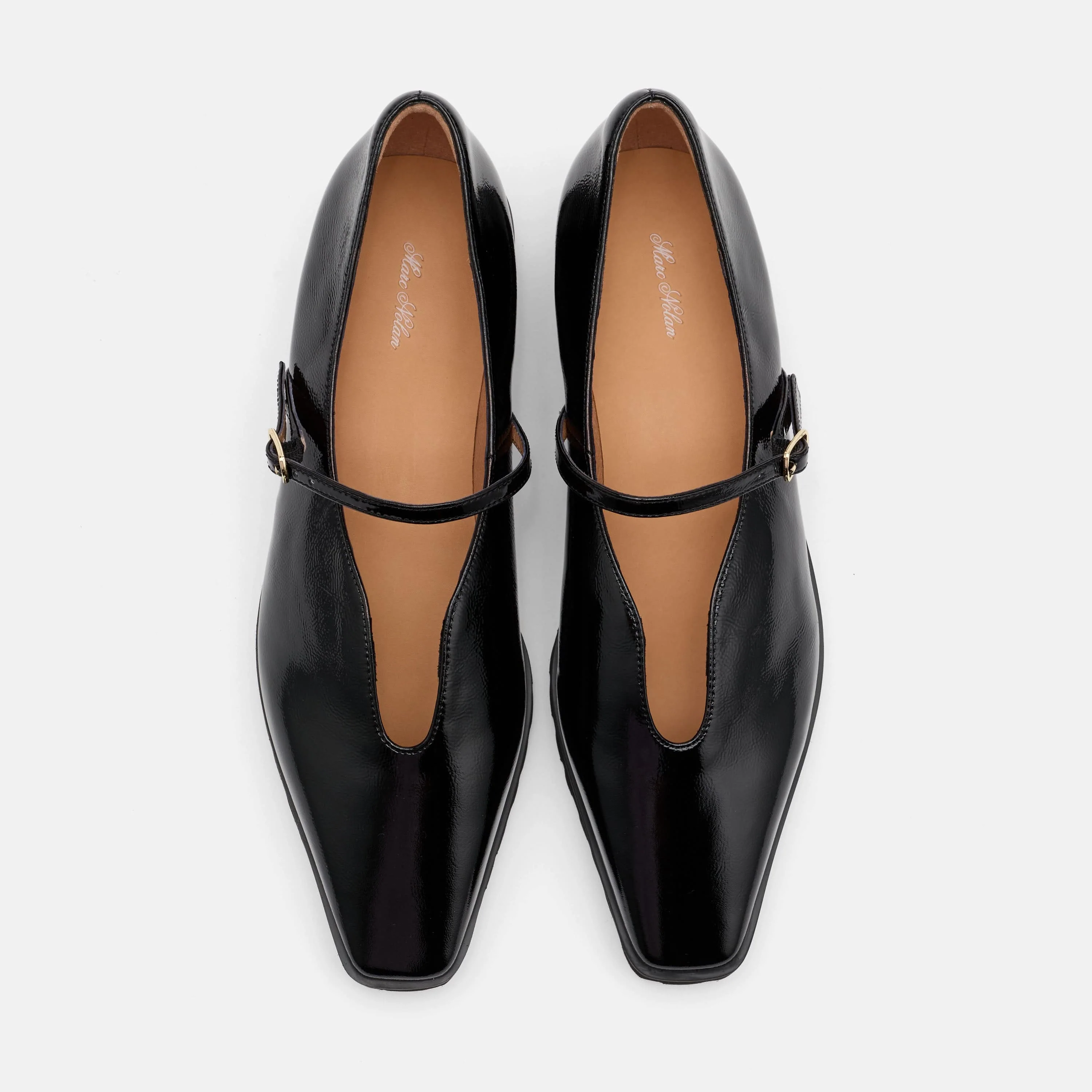 Roxie Black Patent Leather Lug Mary Janes - Image 6